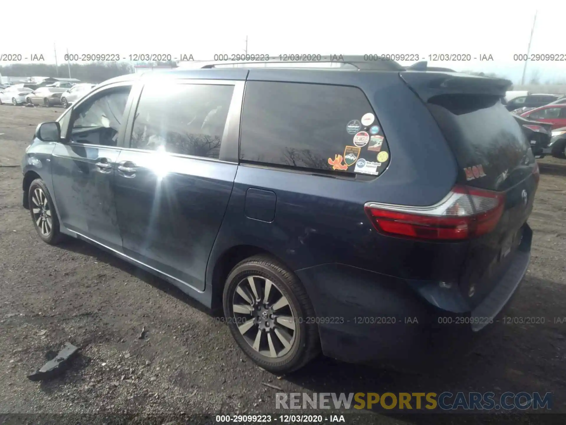 3 Фотография поврежденного автомобиля 5TDDZ3DC3LS232624 TOYOTA SIENNA 2020