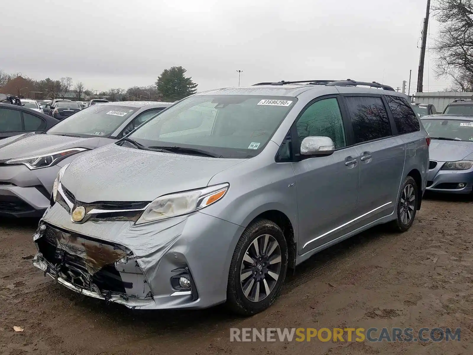 2 Photograph of a damaged car 5TDDZ3DC3LS236141 TOYOTA SIENNA 2020