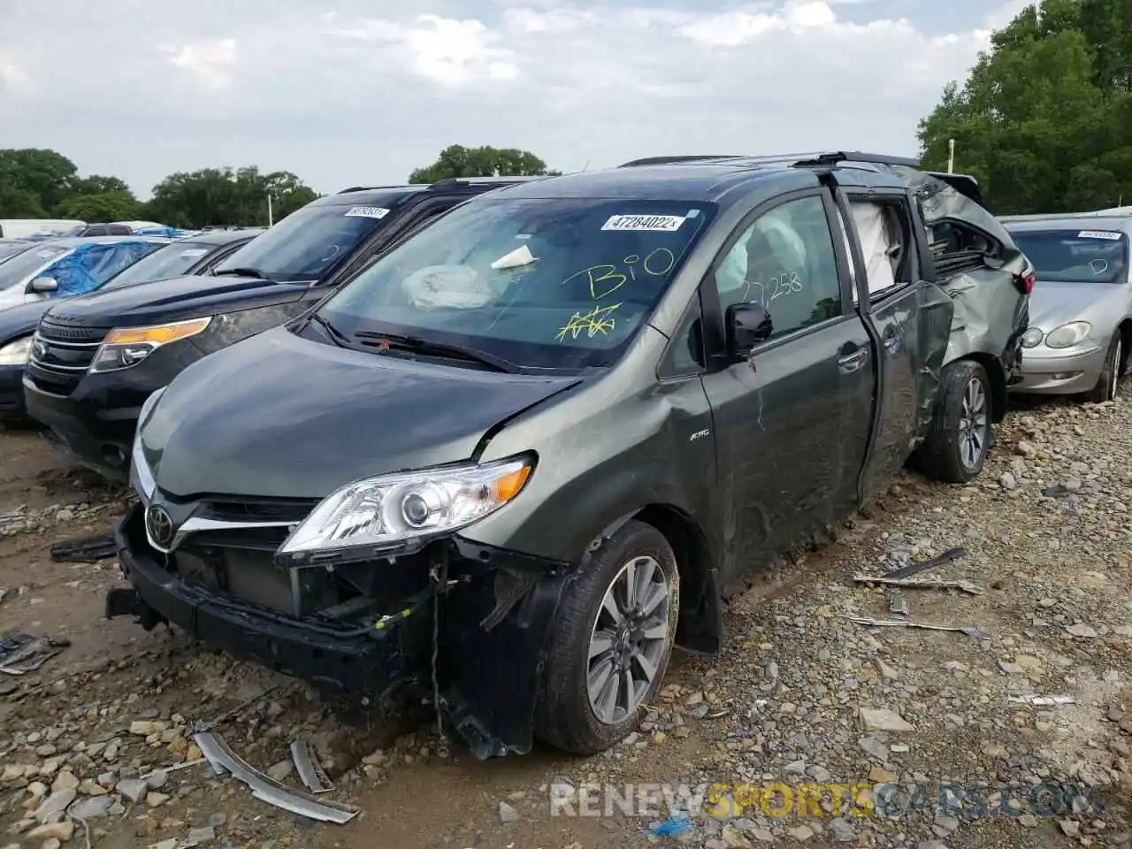 9 Фотография поврежденного автомобиля 5TDDZ3DC3LS242439 TOYOTA SIENNA 2020