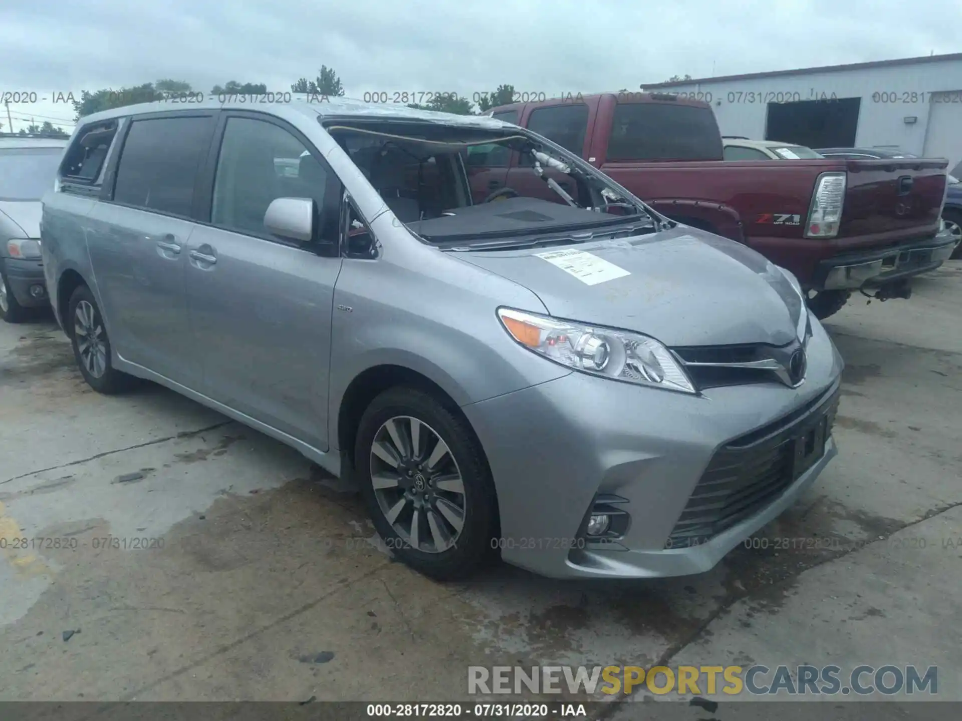 1 Photograph of a damaged car 5TDDZ3DC3LS244854 TOYOTA SIENNA 2020