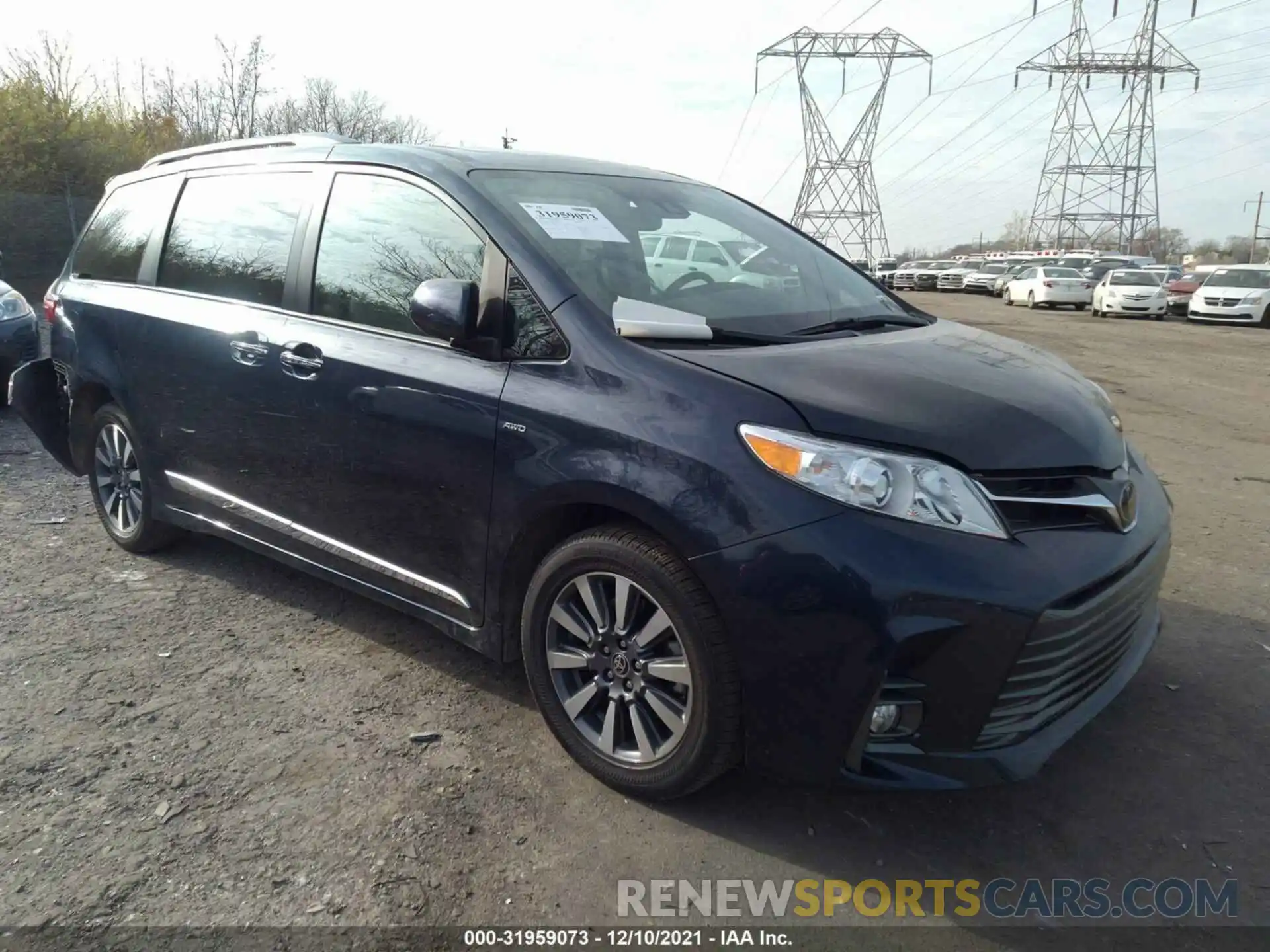 1 Photograph of a damaged car 5TDDZ3DC3LS247513 TOYOTA SIENNA 2020