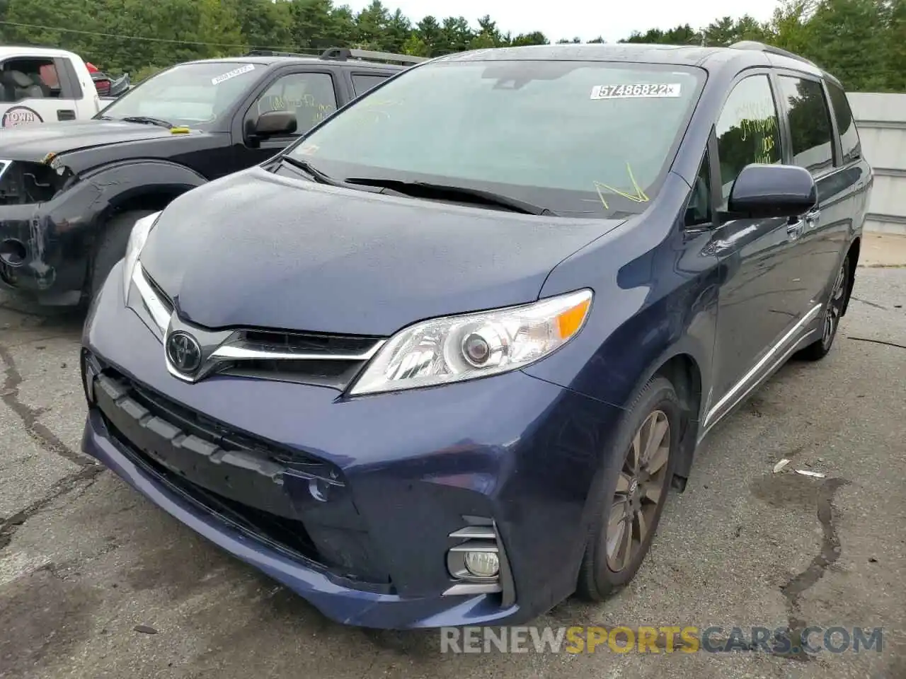 2 Photograph of a damaged car 5TDDZ3DC4LS231529 TOYOTA SIENNA 2020