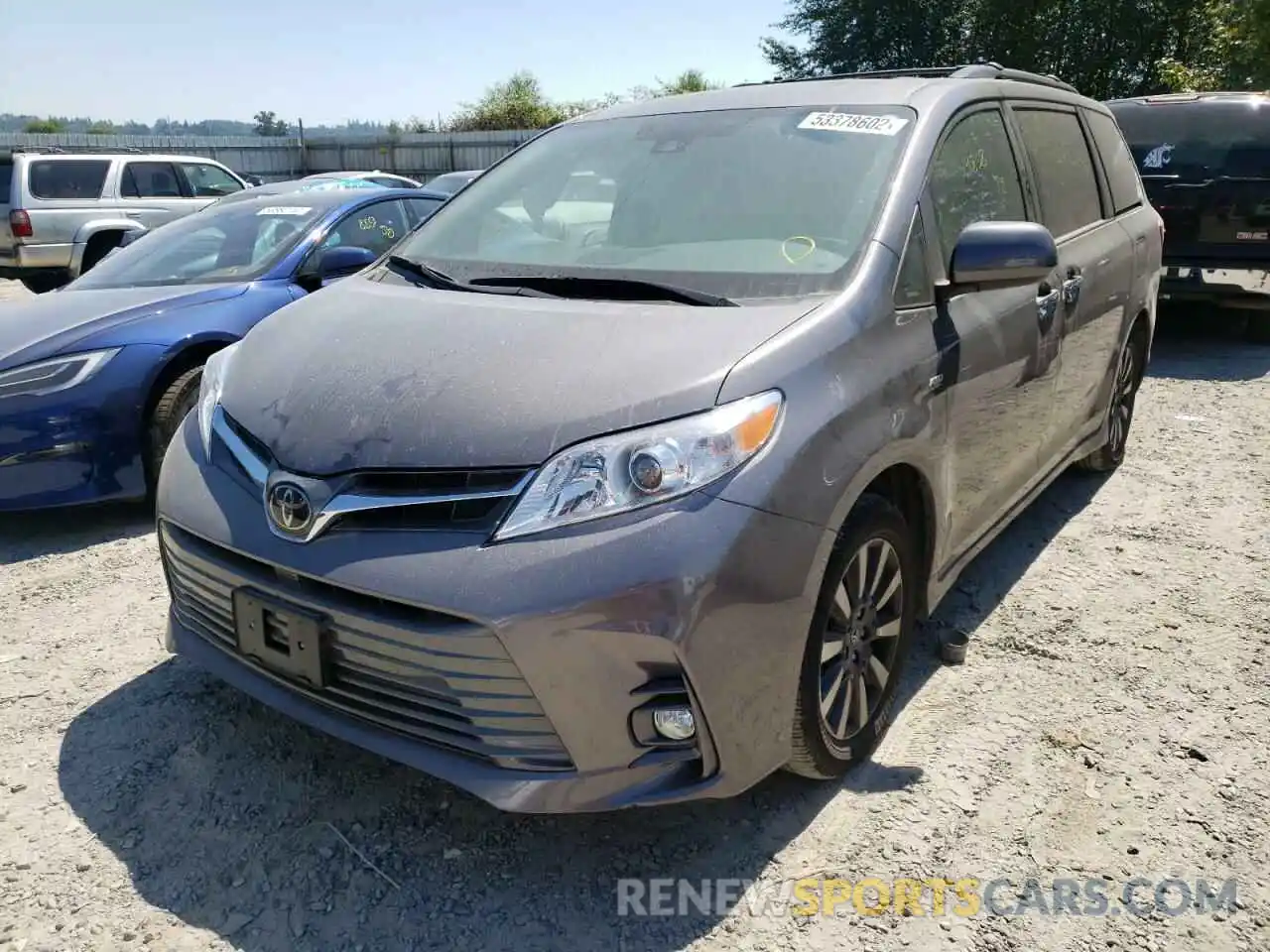 2 Photograph of a damaged car 5TDDZ3DC4LS236553 TOYOTA SIENNA 2020