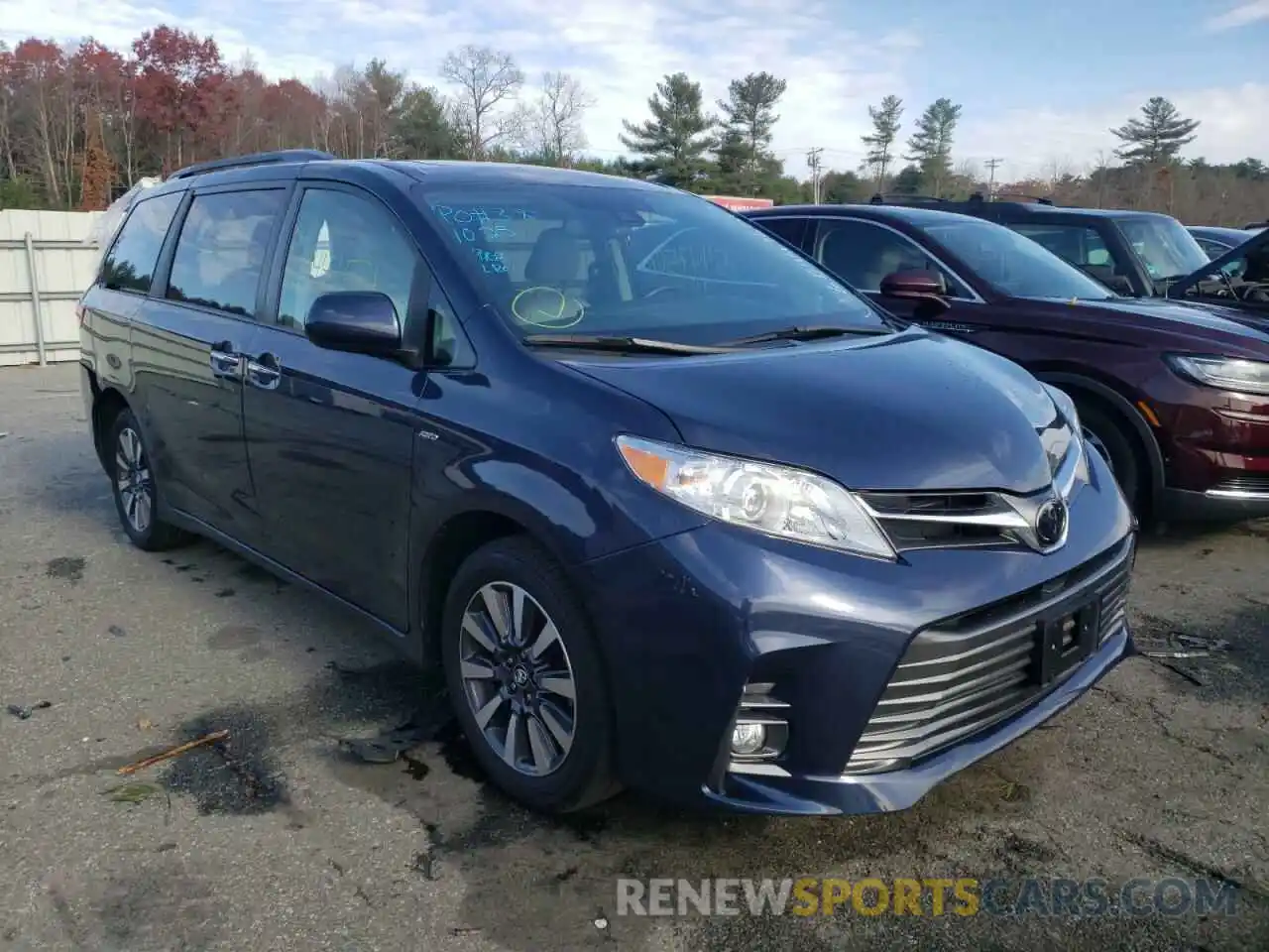 1 Photograph of a damaged car 5TDDZ3DC4LS236584 TOYOTA SIENNA 2020