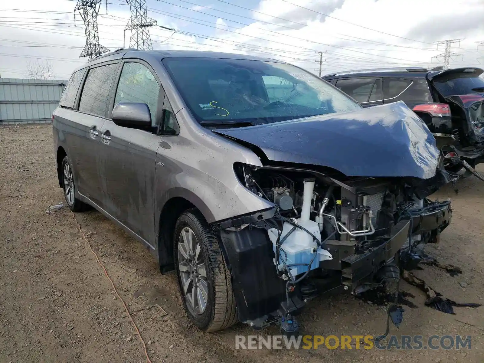 1 Photograph of a damaged car 5TDDZ3DC6LS243942 TOYOTA SIENNA 2020