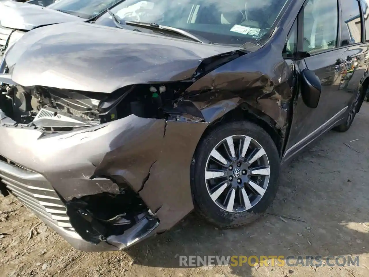 9 Photograph of a damaged car 5TDDZ3DC6LS248347 TOYOTA SIENNA 2020