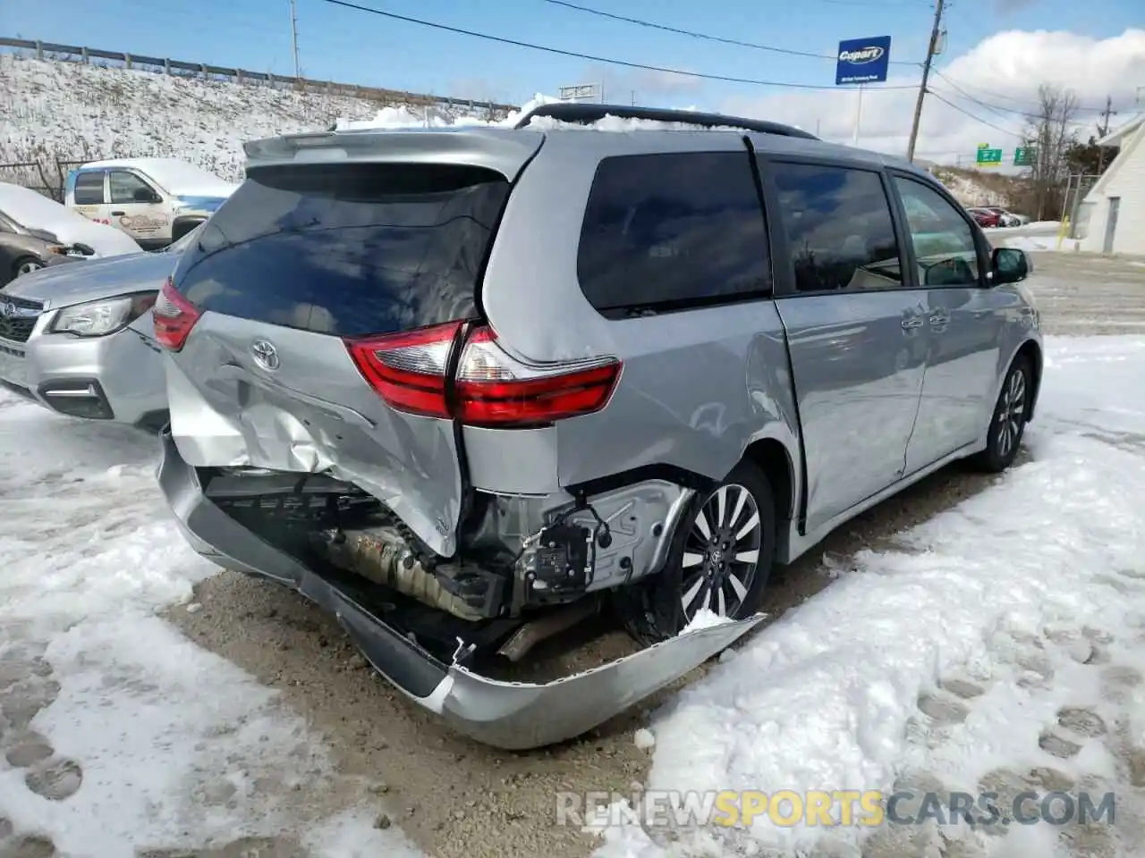 4 Фотография поврежденного автомобиля 5TDDZ3DC6LS249840 TOYOTA SIENNA 2020