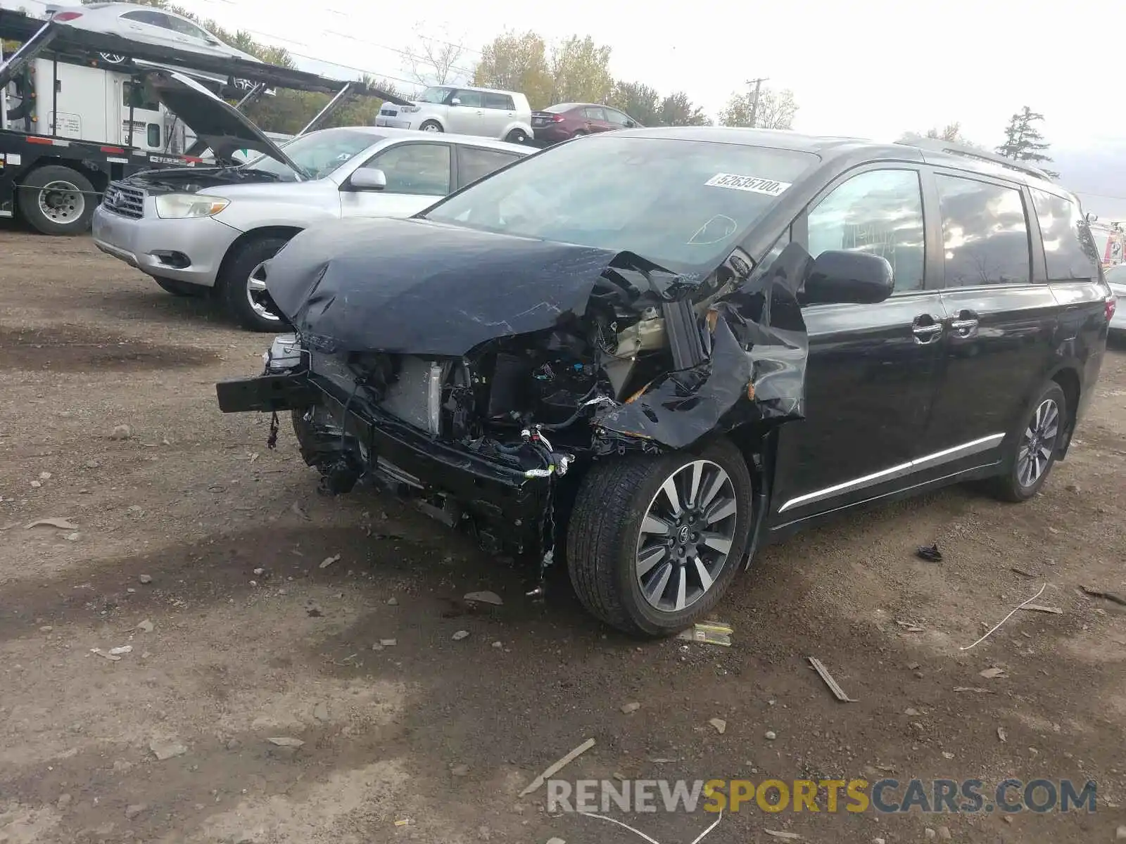 2 Photograph of a damaged car 5TDDZ3DC7LS236384 TOYOTA SIENNA 2020