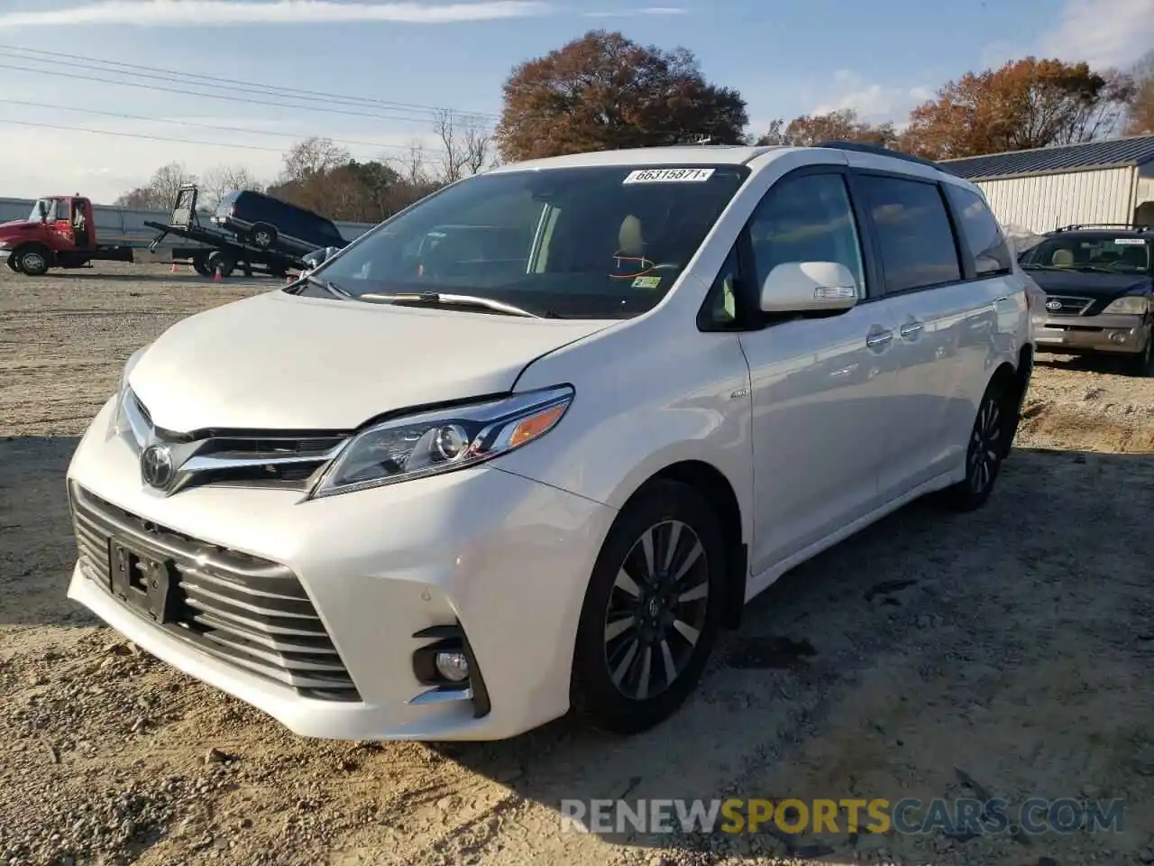 2 Photograph of a damaged car 5TDDZ3DC7LS237924 TOYOTA SIENNA 2020