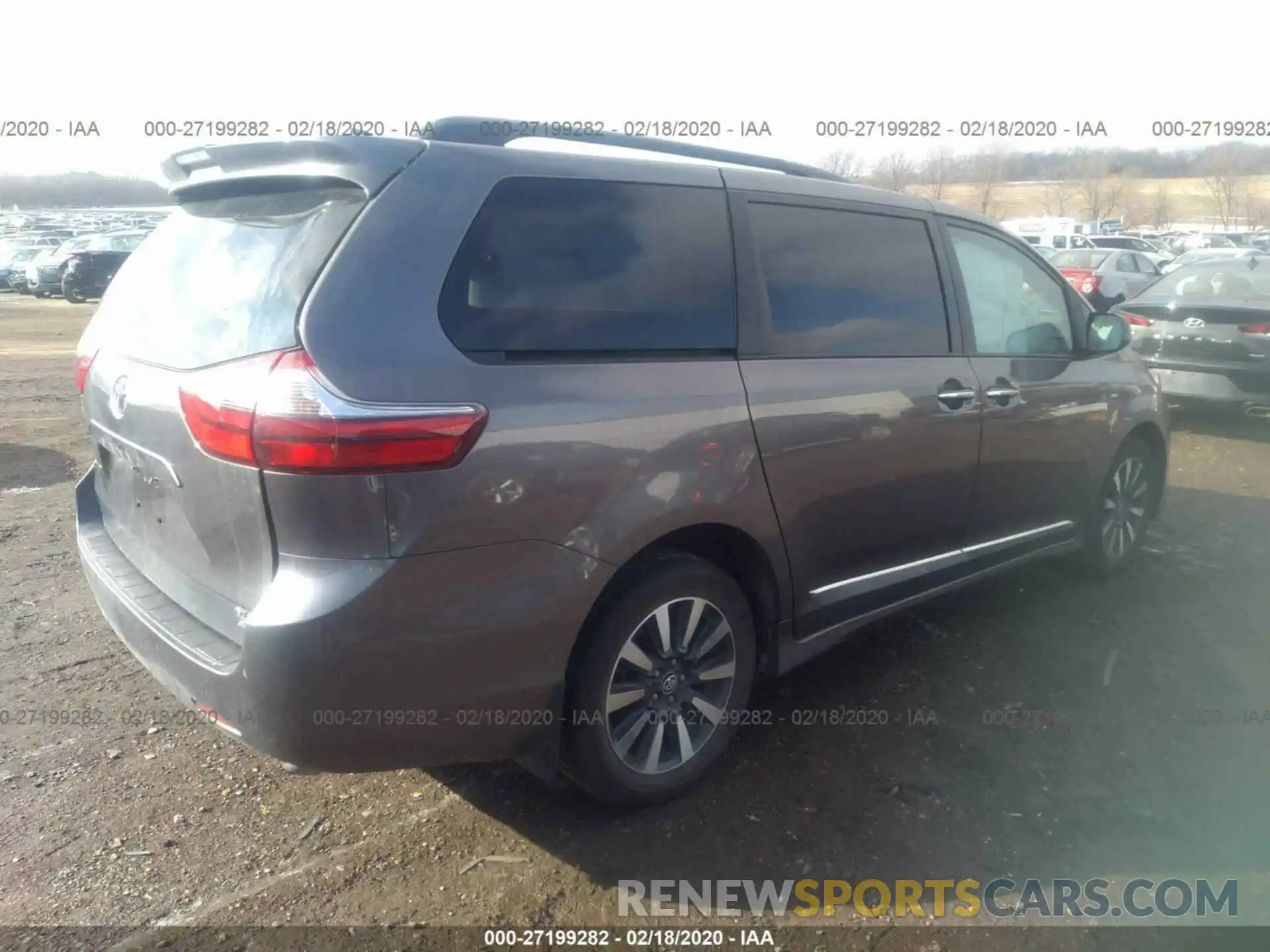 4 Фотография поврежденного автомобиля 5TDDZ3DC8LS234210 TOYOTA SIENNA 2020