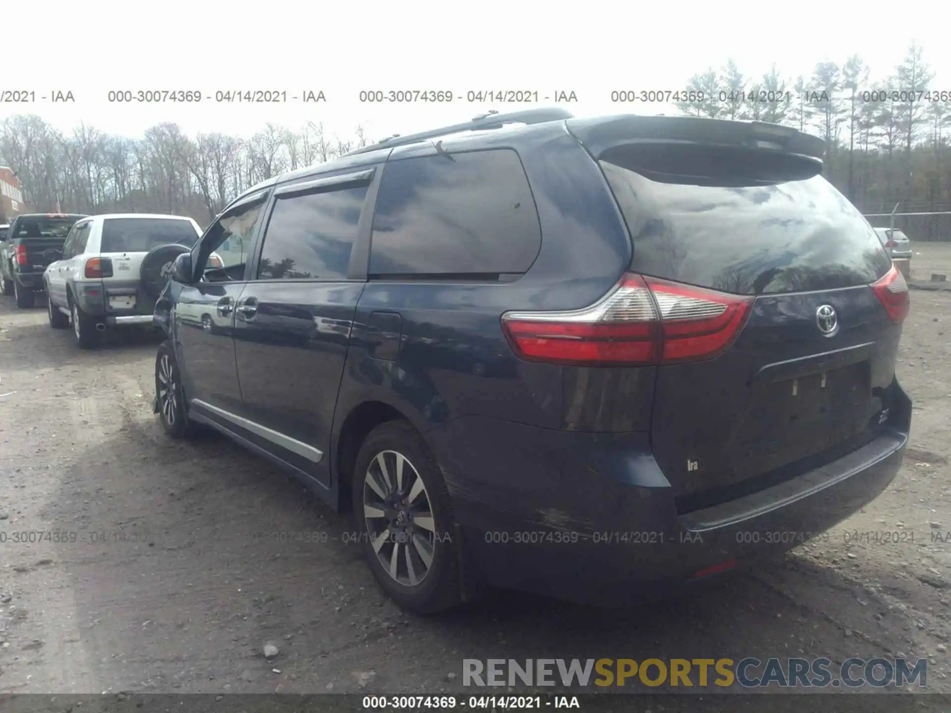 3 Фотография поврежденного автомобиля 5TDDZ3DC8LS238998 TOYOTA SIENNA 2020