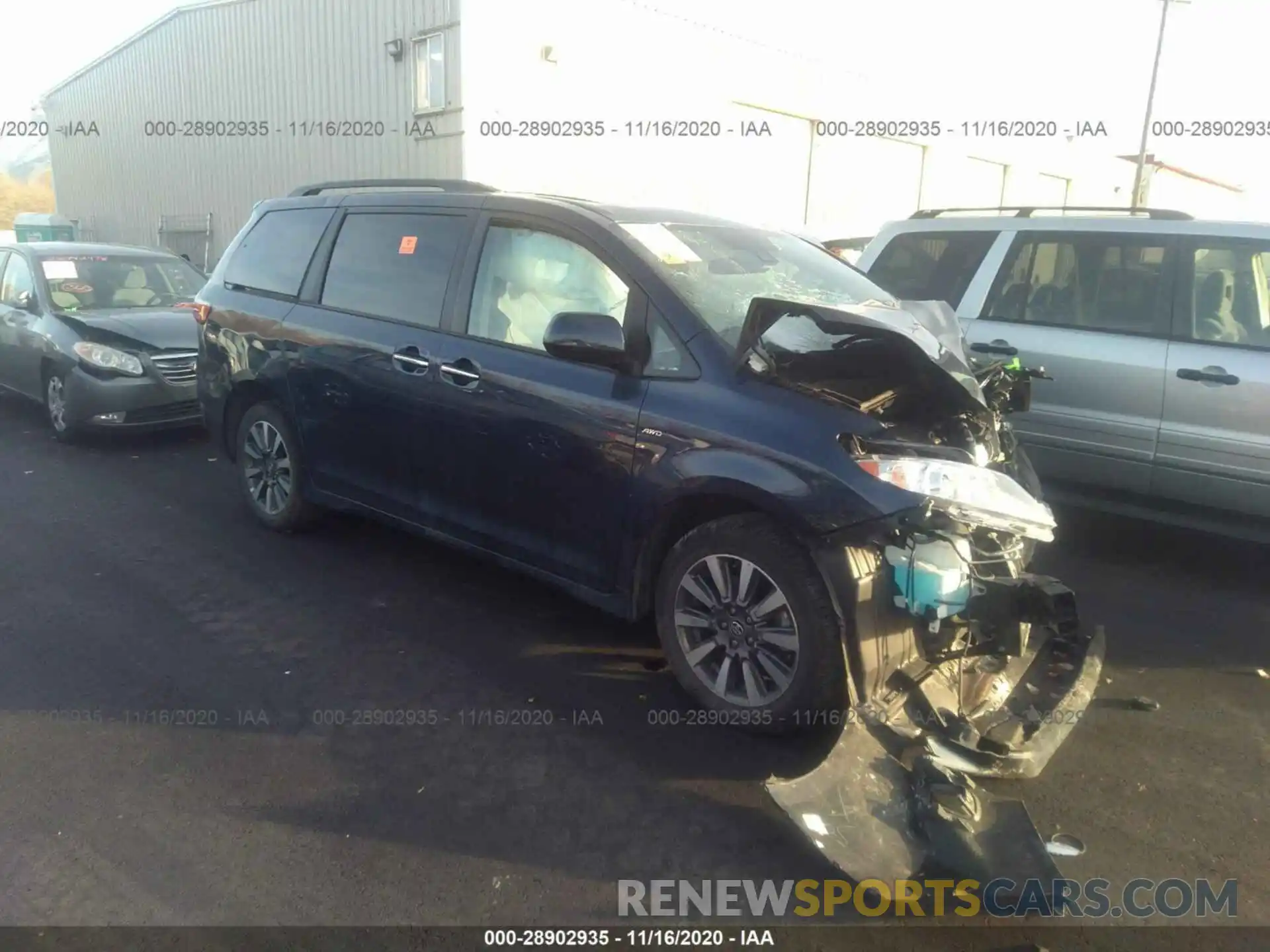 1 Photograph of a damaged car 5TDDZ3DC8LS242582 TOYOTA SIENNA 2020