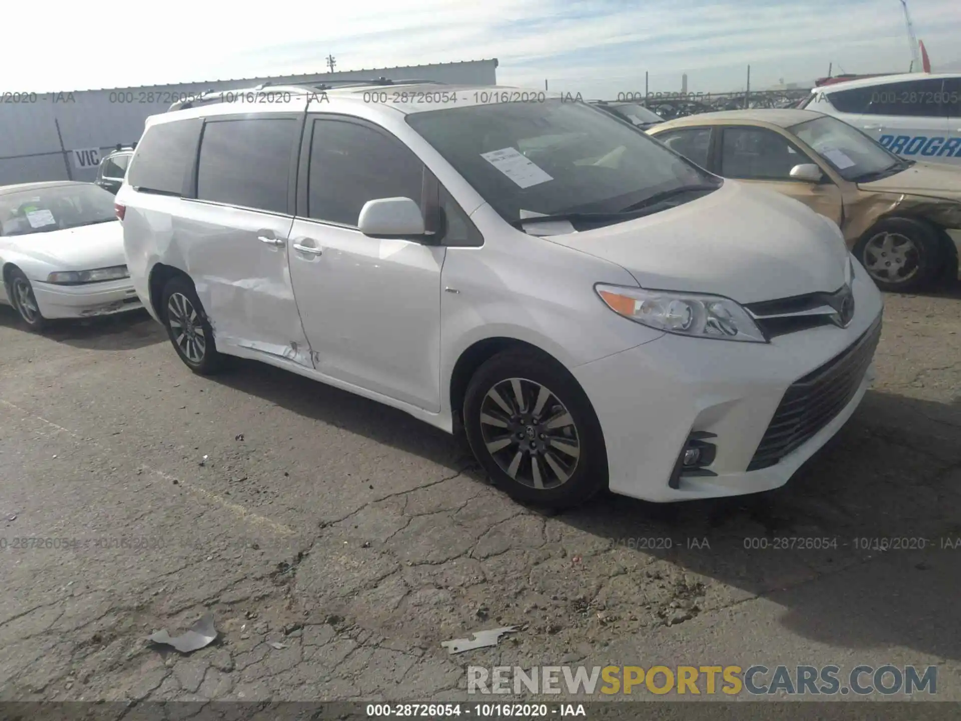 1 Фотография поврежденного автомобиля 5TDDZ3DCXLS250053 TOYOTA SIENNA 2020