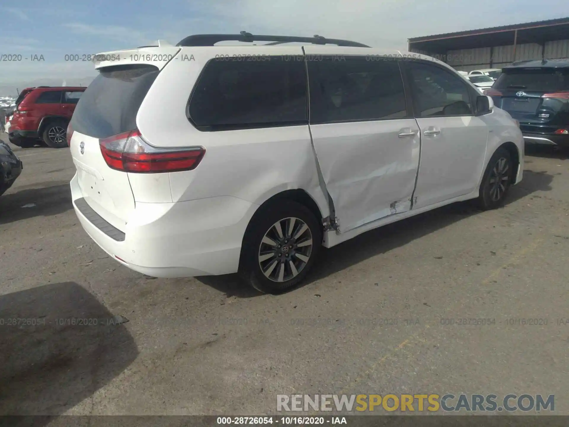 4 Фотография поврежденного автомобиля 5TDDZ3DCXLS250053 TOYOTA SIENNA 2020