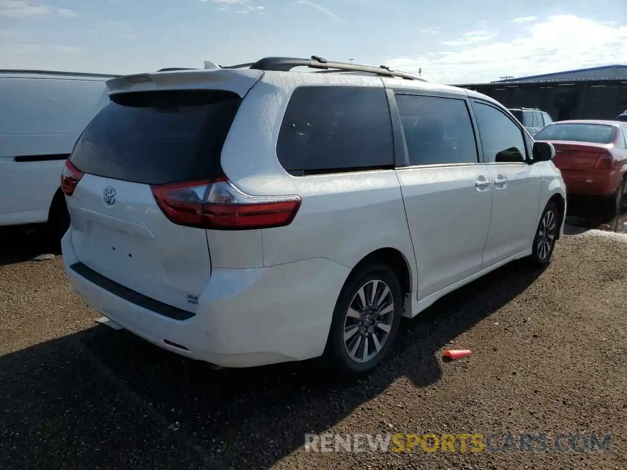 4 Фотография поврежденного автомобиля 5TDDZ3DCXLS250618 TOYOTA SIENNA 2020