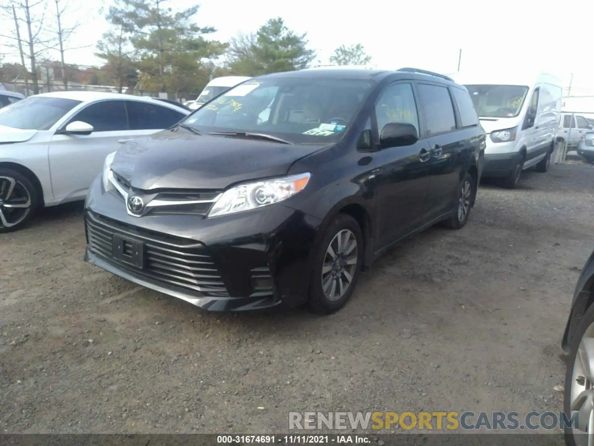 2 Photograph of a damaged car 5TDJZ3DC3LS252021 TOYOTA SIENNA 2020