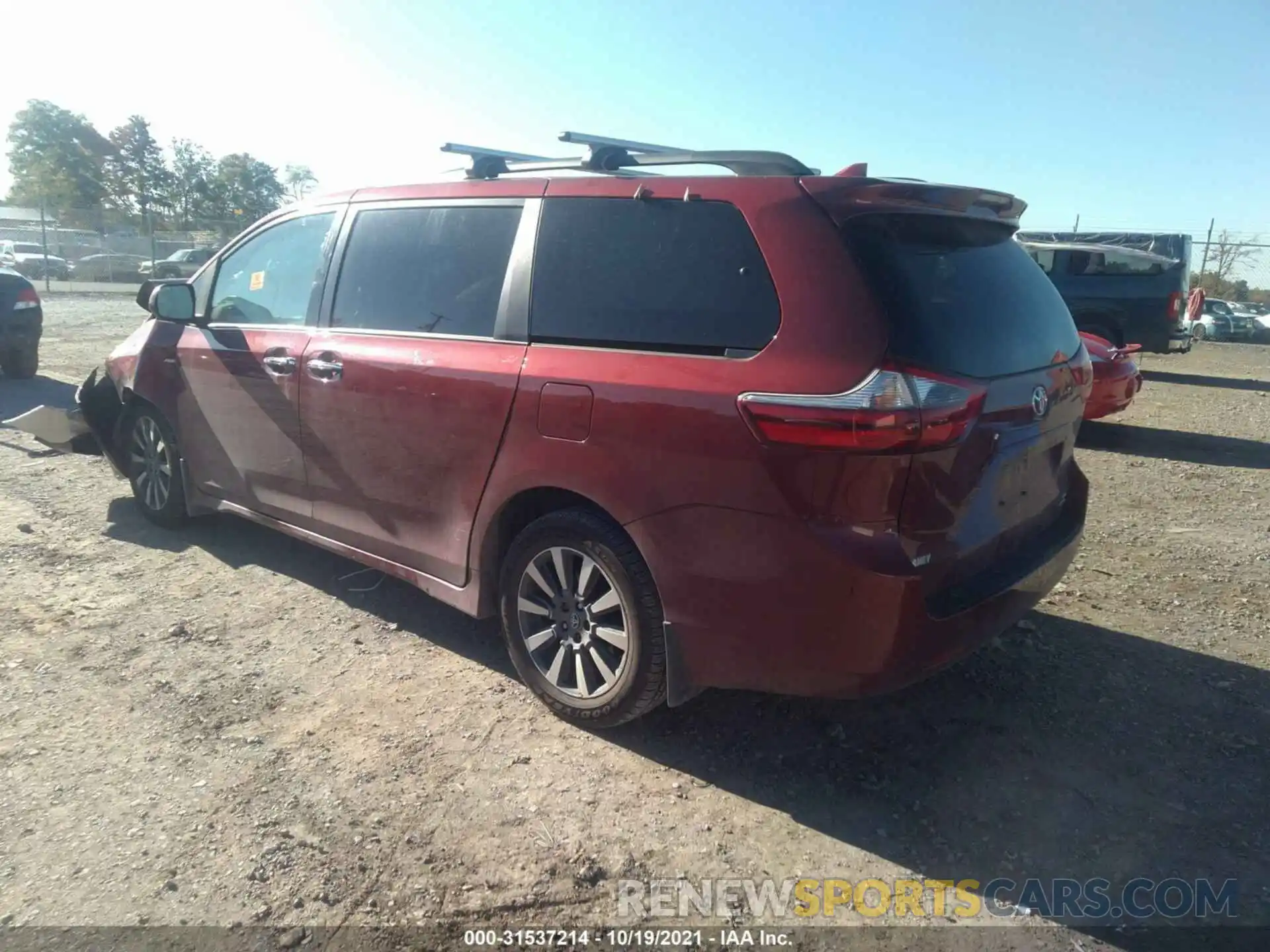 3 Фотография поврежденного автомобиля 5TDJZ3DC4LS239391 TOYOTA SIENNA 2020