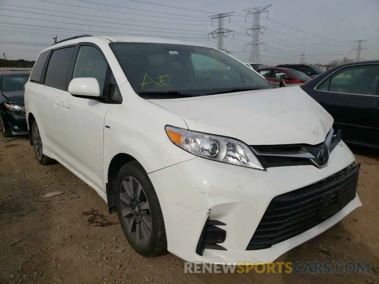 1 Photograph of a damaged car 5TDJZ3DC5LS231087 TOYOTA SIENNA 2020