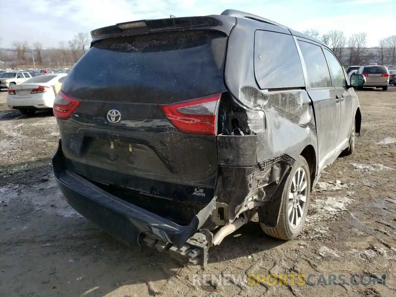 4 Фотография поврежденного автомобиля 5TDJZ3DC7LS233276 TOYOTA SIENNA 2020