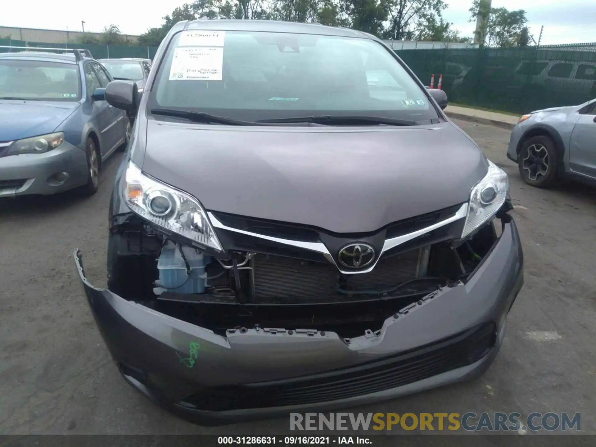 6 Photograph of a damaged car 5TDKZ3DC0LS029312 TOYOTA SIENNA 2020