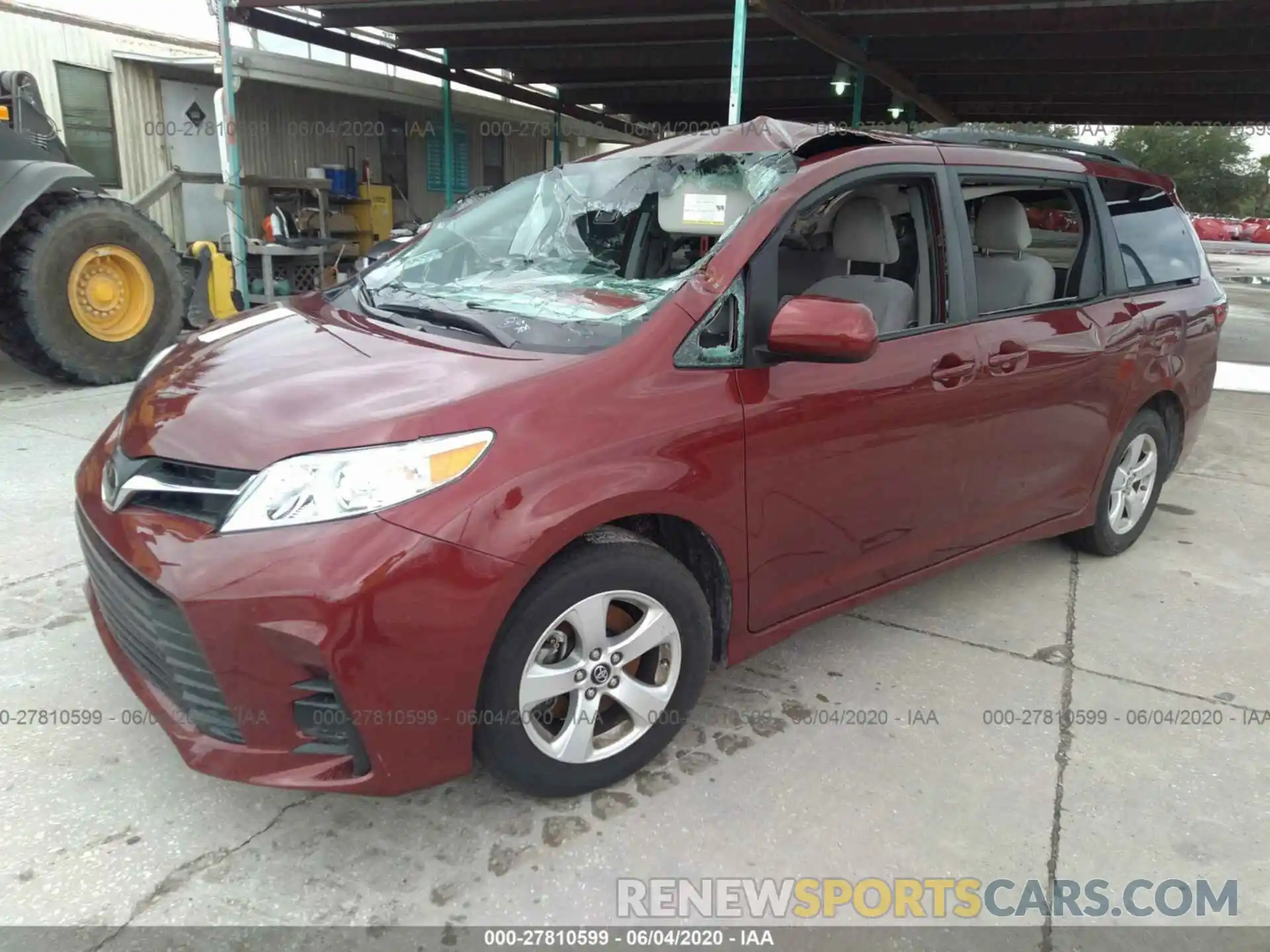 2 Photograph of a damaged car 5TDKZ3DC0LS054243 TOYOTA SIENNA 2020