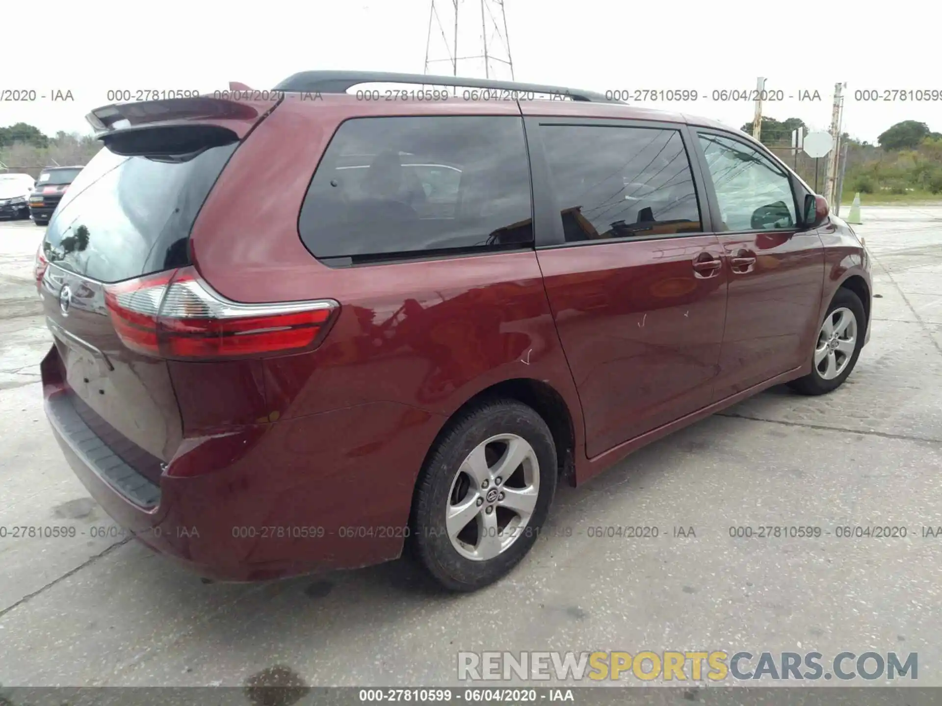 4 Фотография поврежденного автомобиля 5TDKZ3DC0LS054243 TOYOTA SIENNA 2020