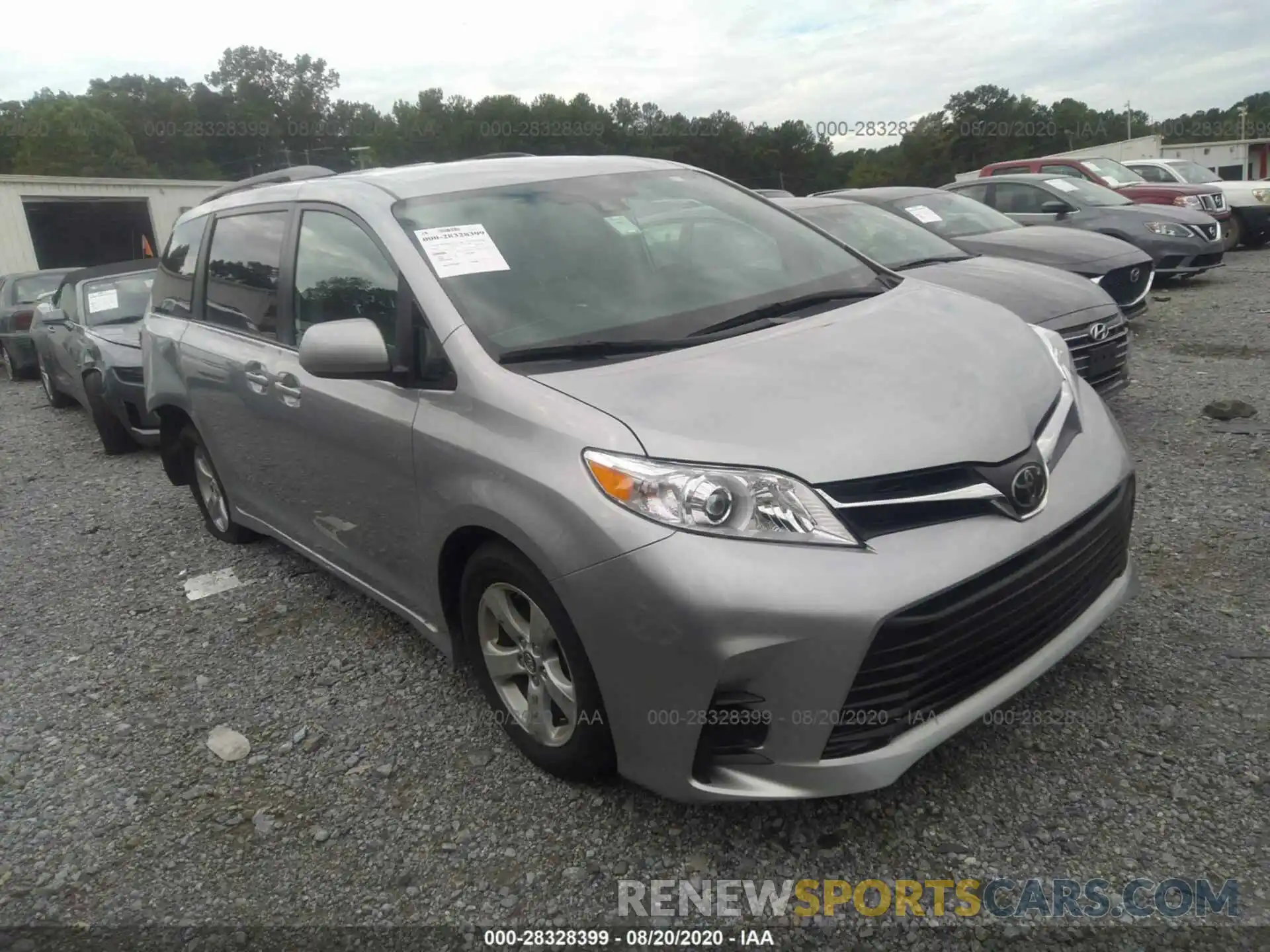 1 Photograph of a damaged car 5TDKZ3DC0LS054632 TOYOTA SIENNA 2020