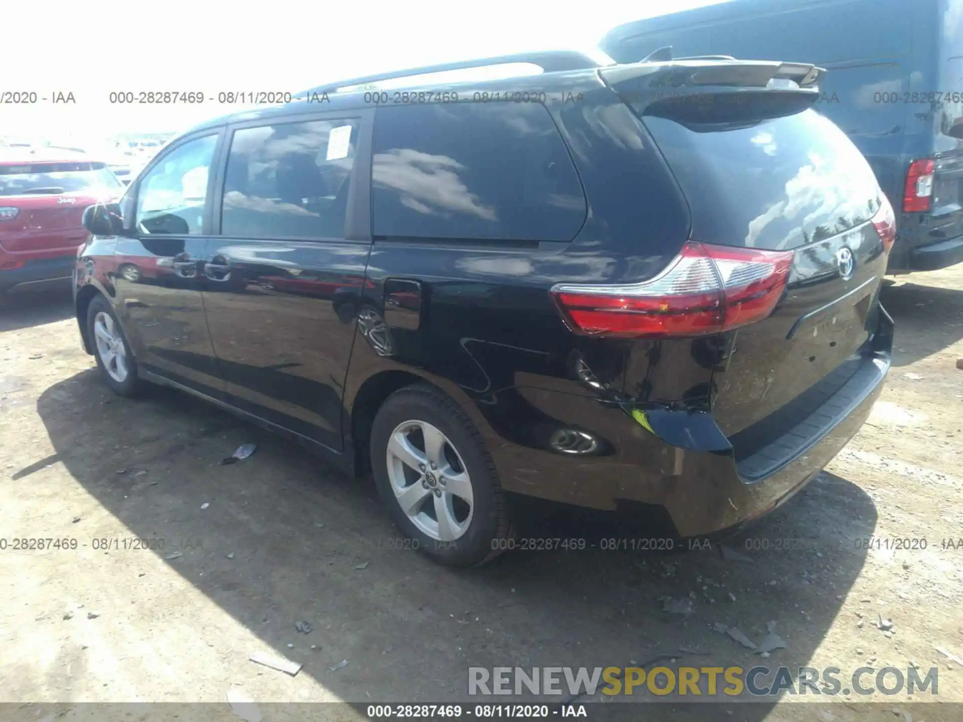 3 Фотография поврежденного автомобиля 5TDKZ3DC0LS064108 TOYOTA SIENNA 2020