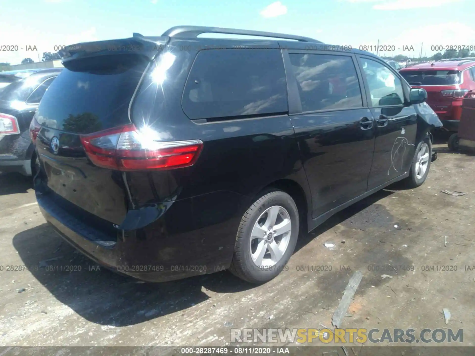 4 Фотография поврежденного автомобиля 5TDKZ3DC0LS064108 TOYOTA SIENNA 2020