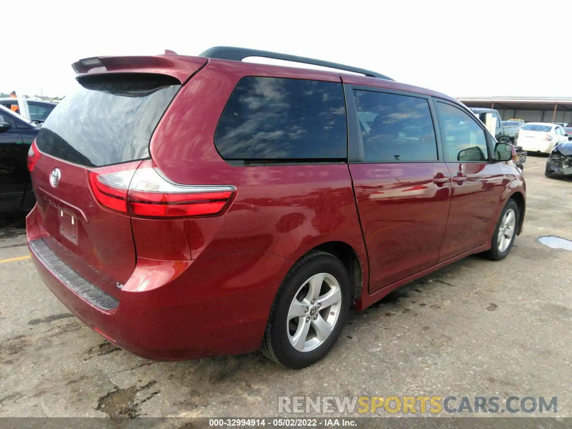 4 Фотография поврежденного автомобиля 5TDKZ3DC0LS071415 TOYOTA SIENNA 2020