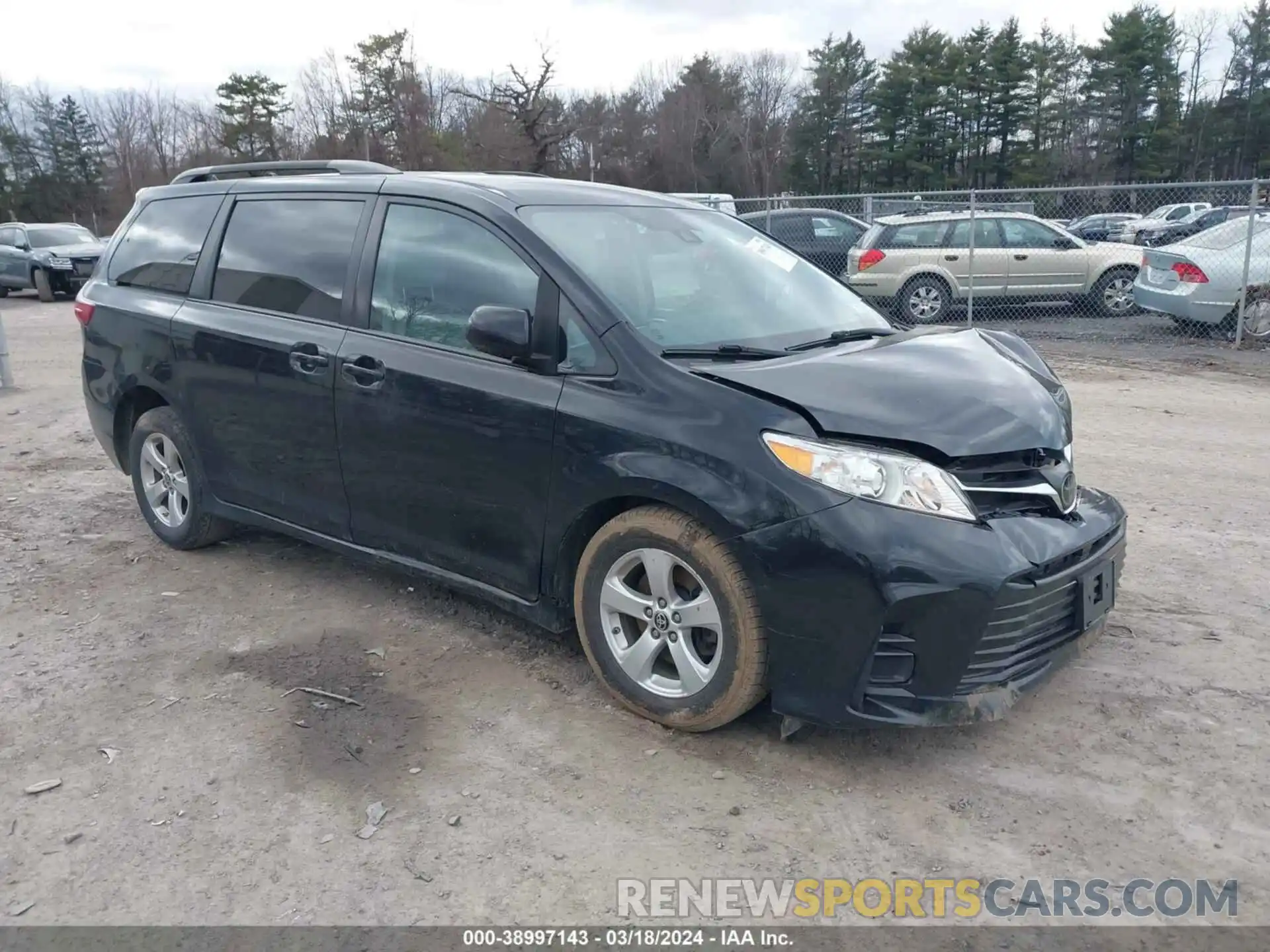 1 Photograph of a damaged car 5TDKZ3DC0LS087324 TOYOTA SIENNA 2020