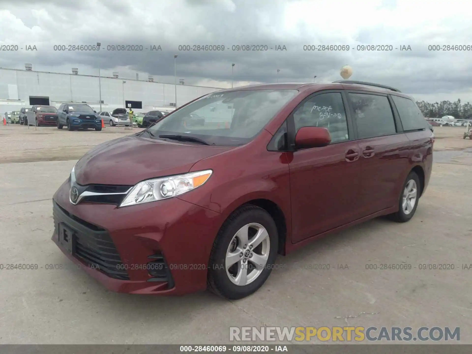 2 Photograph of a damaged car 5TDKZ3DC1LS059158 TOYOTA SIENNA 2020