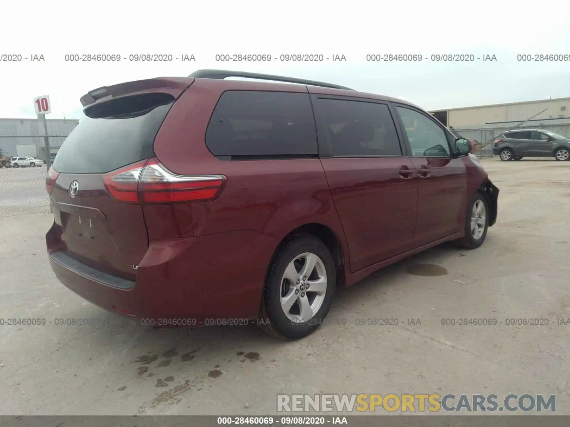 4 Фотография поврежденного автомобиля 5TDKZ3DC1LS059158 TOYOTA SIENNA 2020