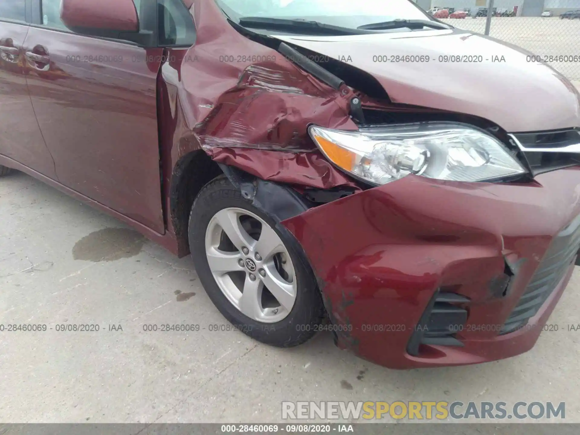 6 Photograph of a damaged car 5TDKZ3DC1LS059158 TOYOTA SIENNA 2020