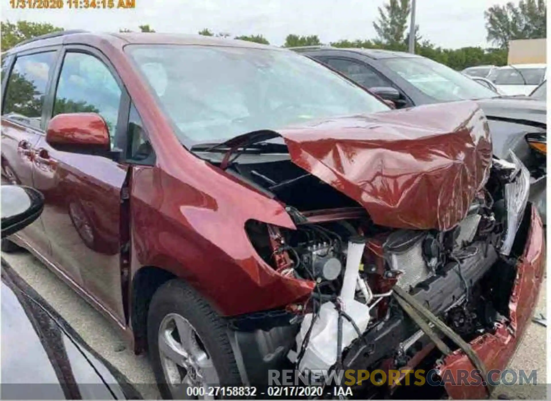 1 Photograph of a damaged car 5TDKZ3DC1LS060388 TOYOTA SIENNA 2020