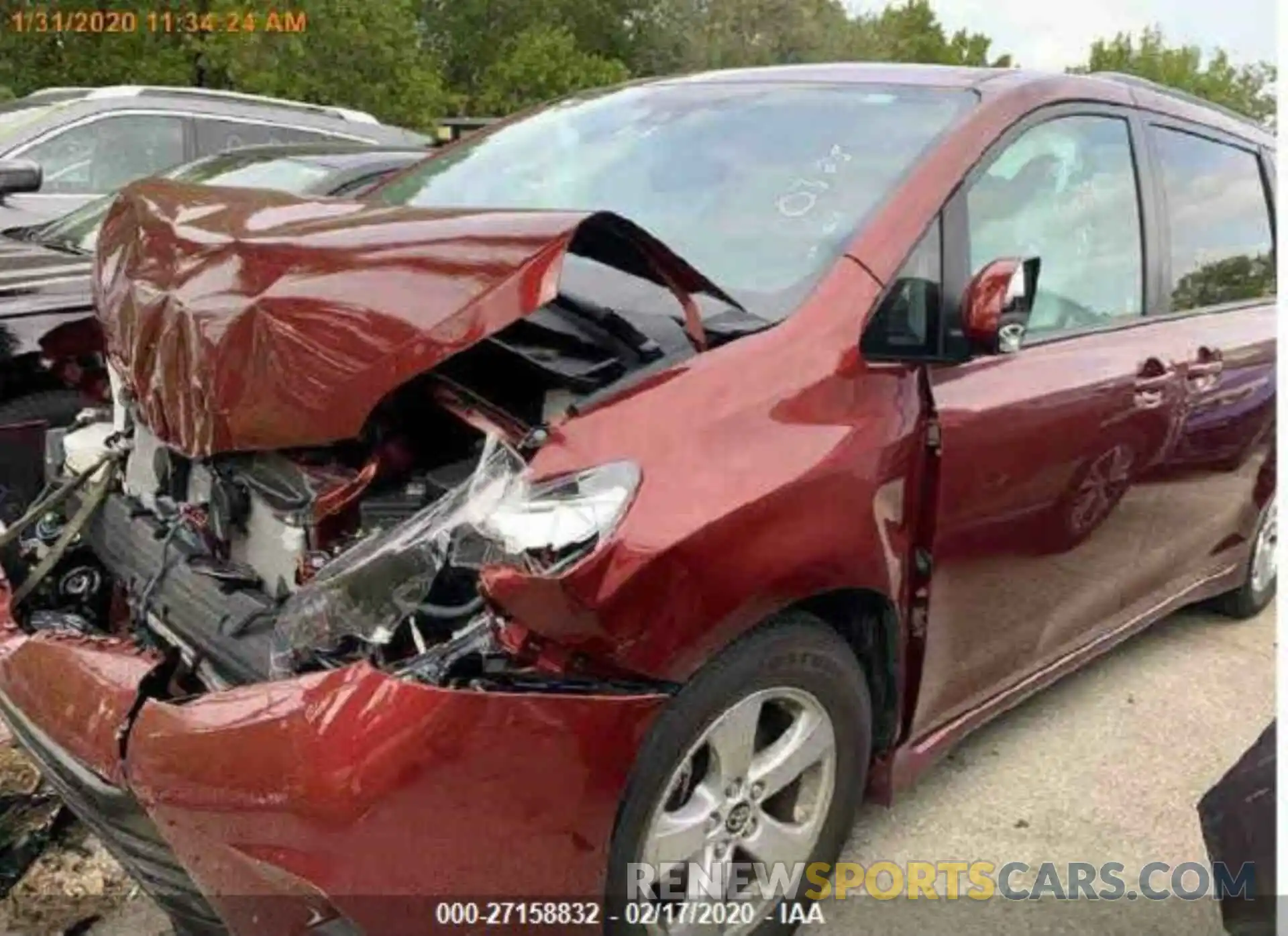 2 Photograph of a damaged car 5TDKZ3DC1LS060388 TOYOTA SIENNA 2020