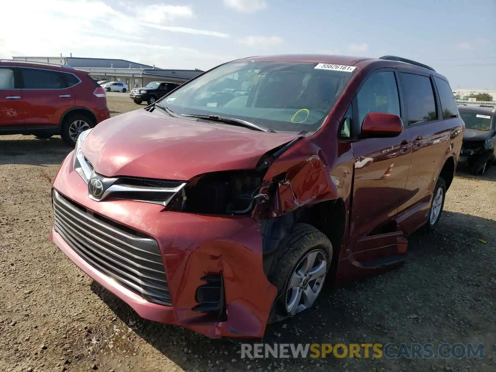 2 Photograph of a damaged car 5TDKZ3DC1LS062609 TOYOTA SIENNA 2020