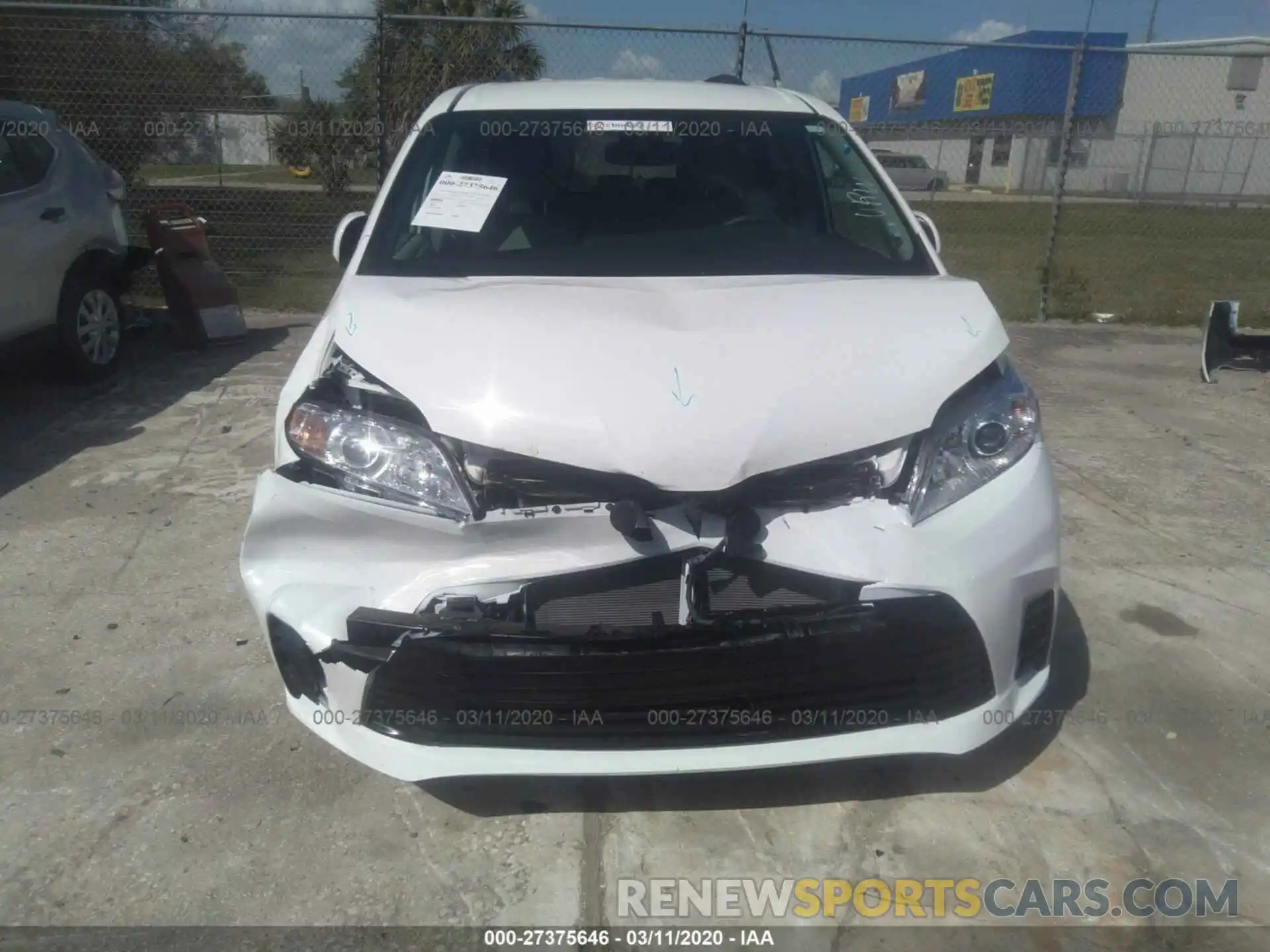 6 Photograph of a damaged car 5TDKZ3DC1LS065218 TOYOTA SIENNA 2020