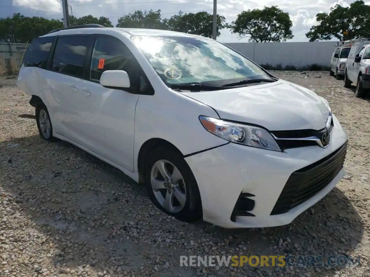 1 Photograph of a damaged car 5TDKZ3DC1LS065350 TOYOTA SIENNA 2020