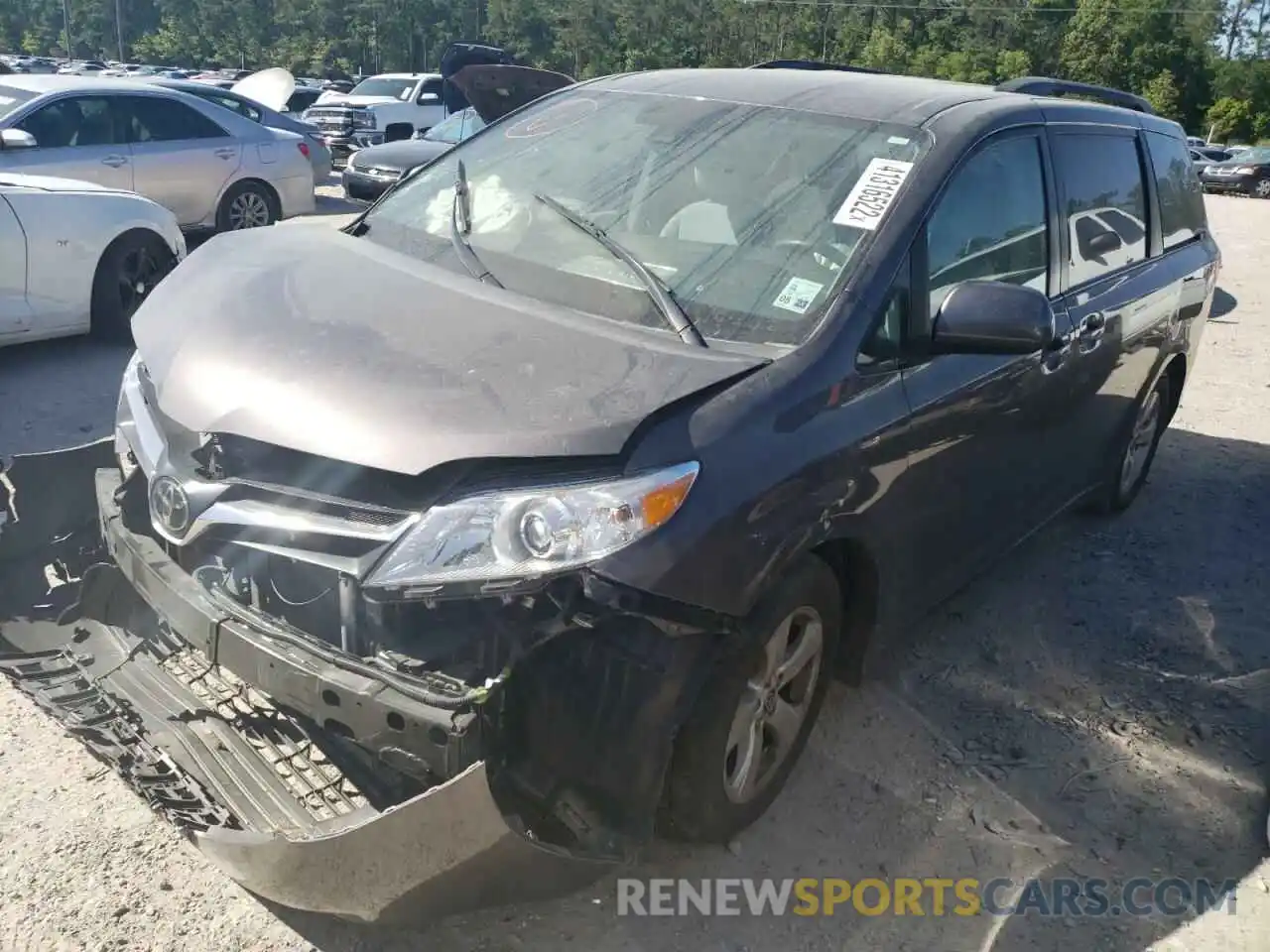 2 Photograph of a damaged car 5TDKZ3DC1LS072850 TOYOTA SIENNA 2020