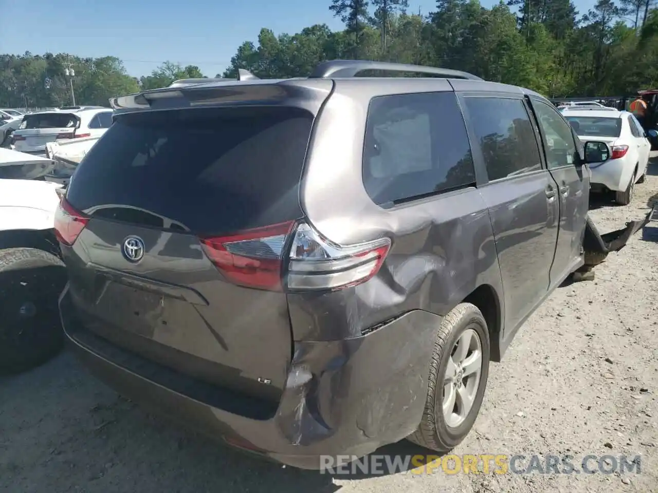 4 Photograph of a damaged car 5TDKZ3DC1LS072850 TOYOTA SIENNA 2020