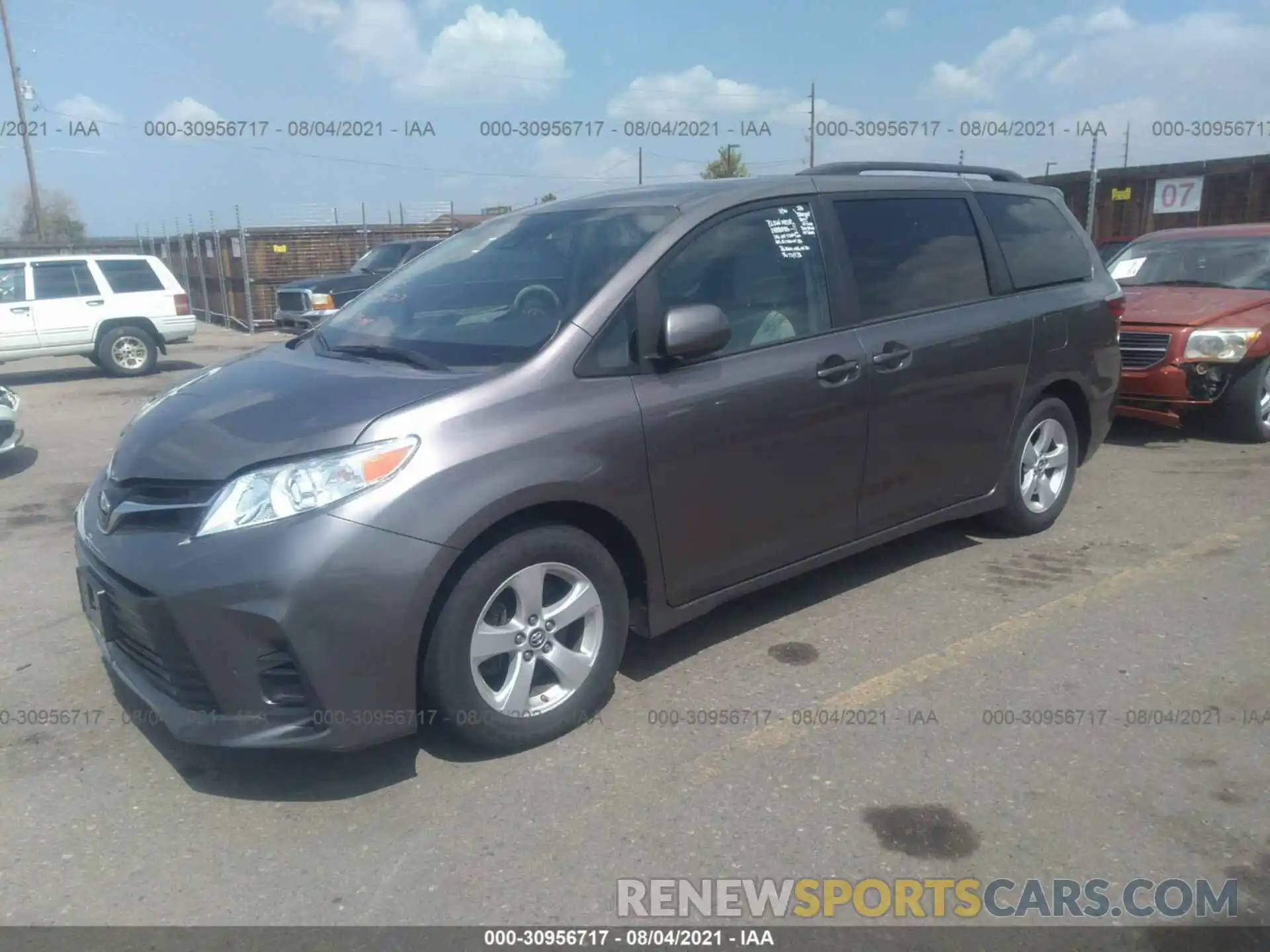 2 Photograph of a damaged car 5TDKZ3DC2LS024953 TOYOTA SIENNA 2020