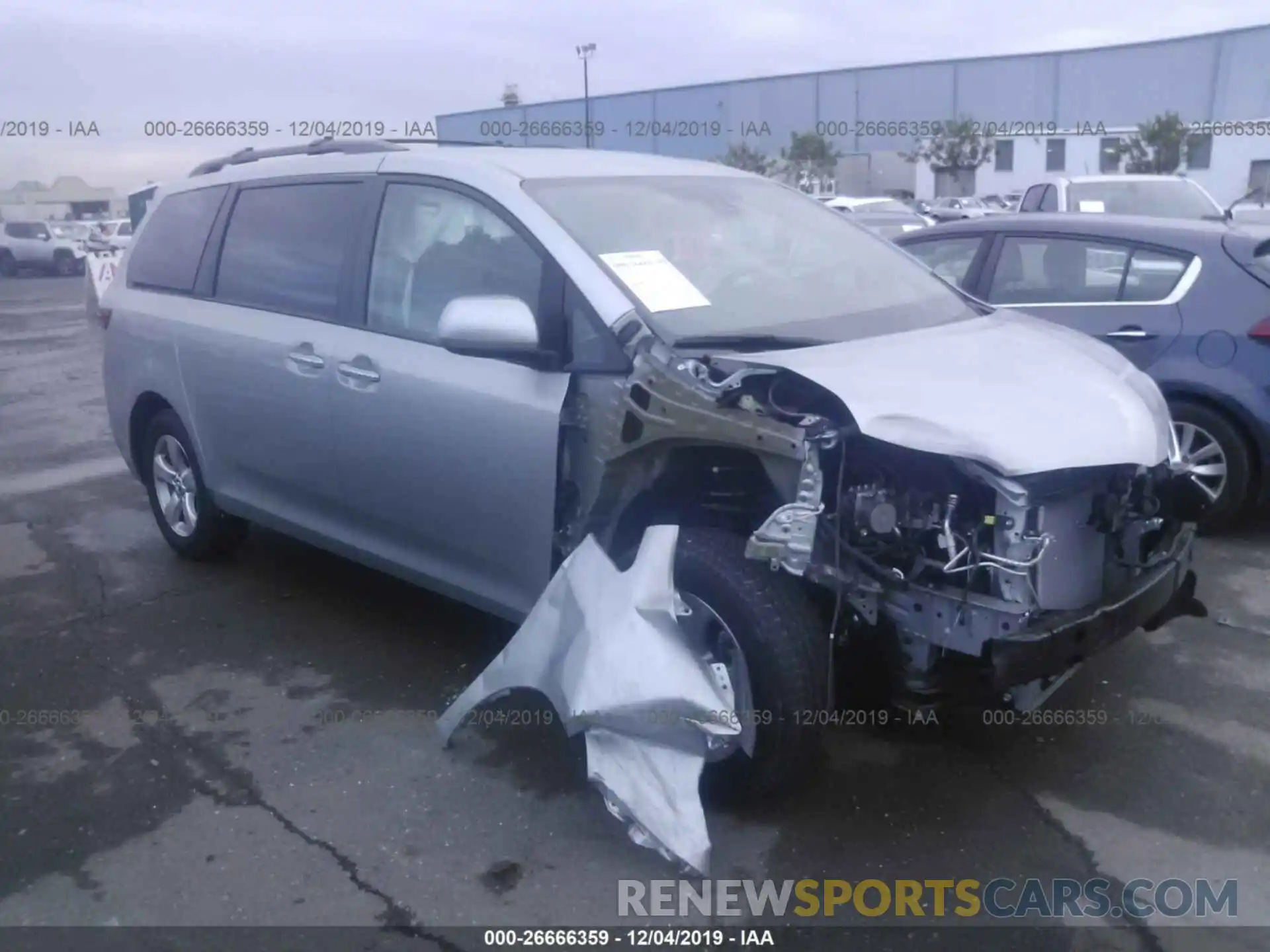 1 Photograph of a damaged car 5TDKZ3DC2LS026881 TOYOTA SIENNA 2020