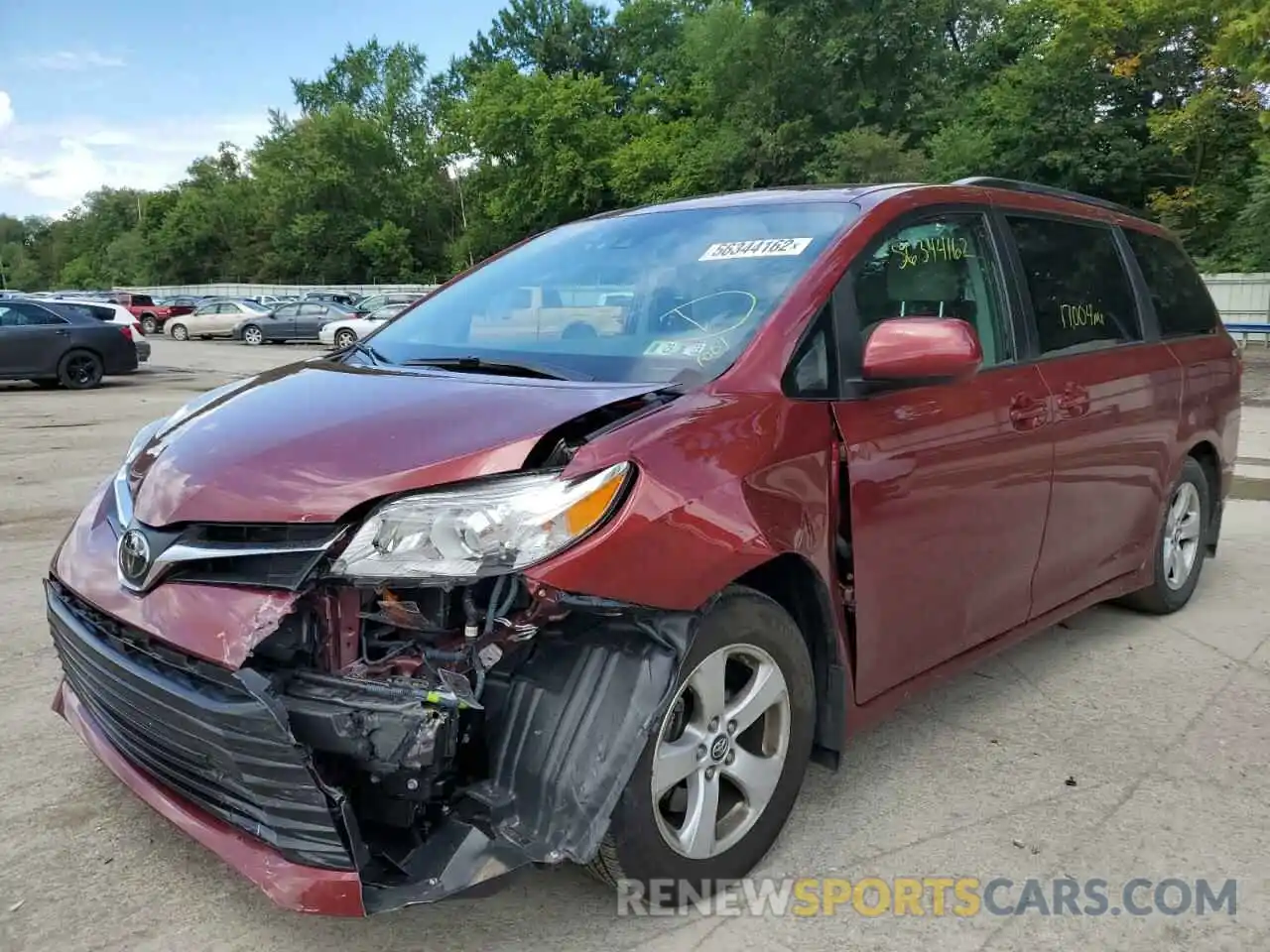 2 Photograph of a damaged car 5TDKZ3DC2LS030350 TOYOTA SIENNA 2020