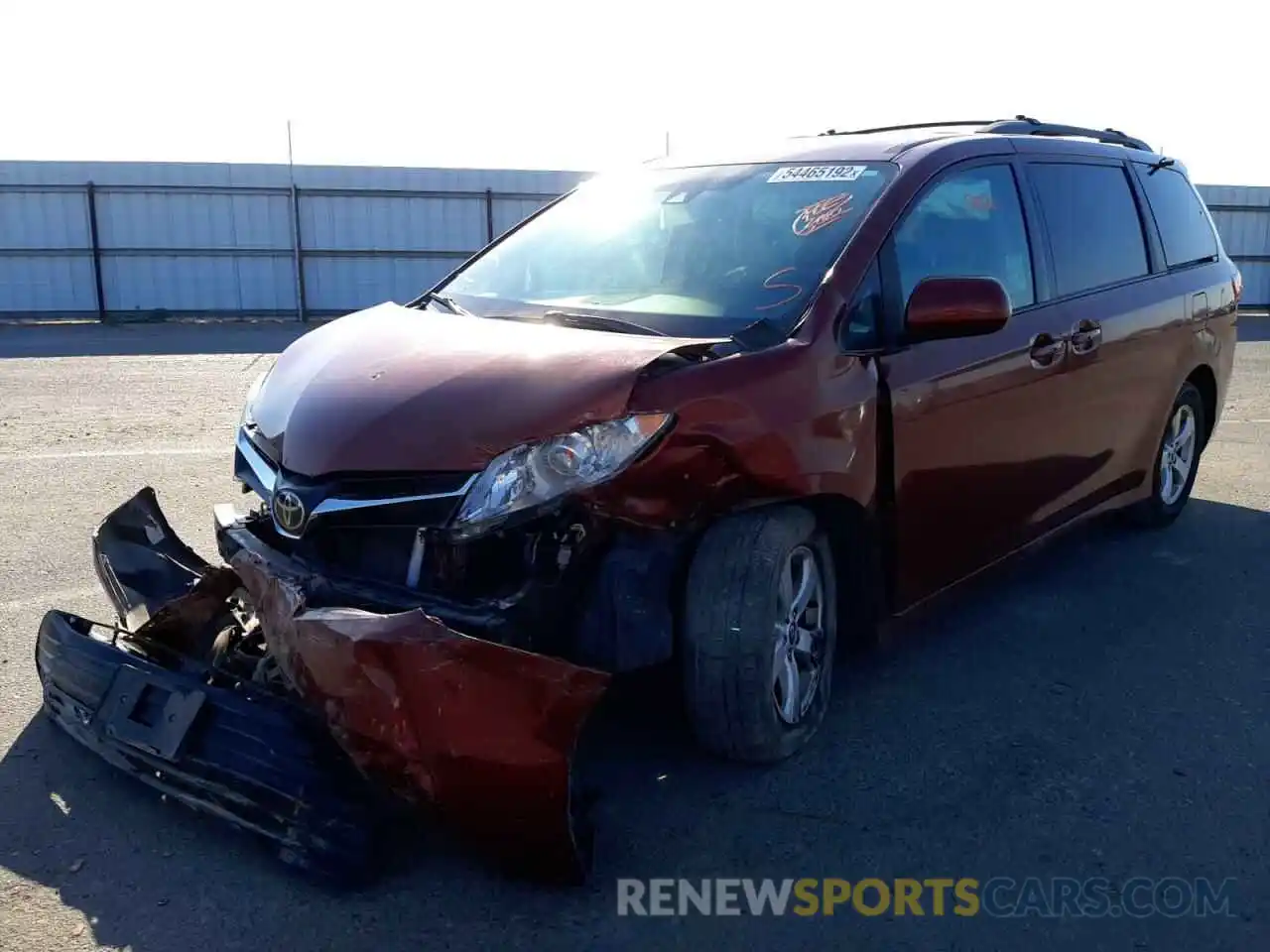 2 Photograph of a damaged car 5TDKZ3DC2LS033734 TOYOTA SIENNA 2020