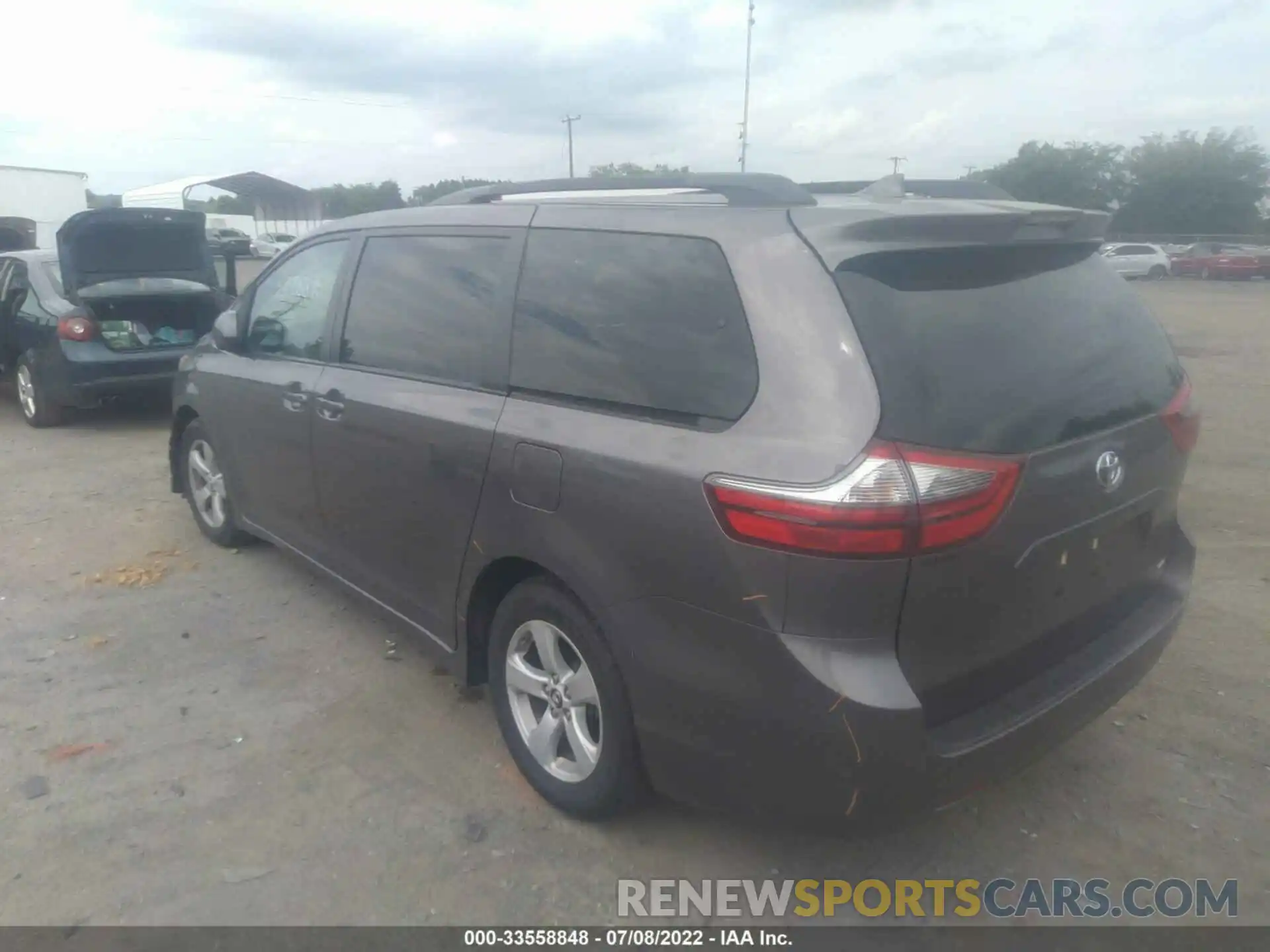 3 Фотография поврежденного автомобиля 5TDKZ3DC2LS039615 TOYOTA SIENNA 2020