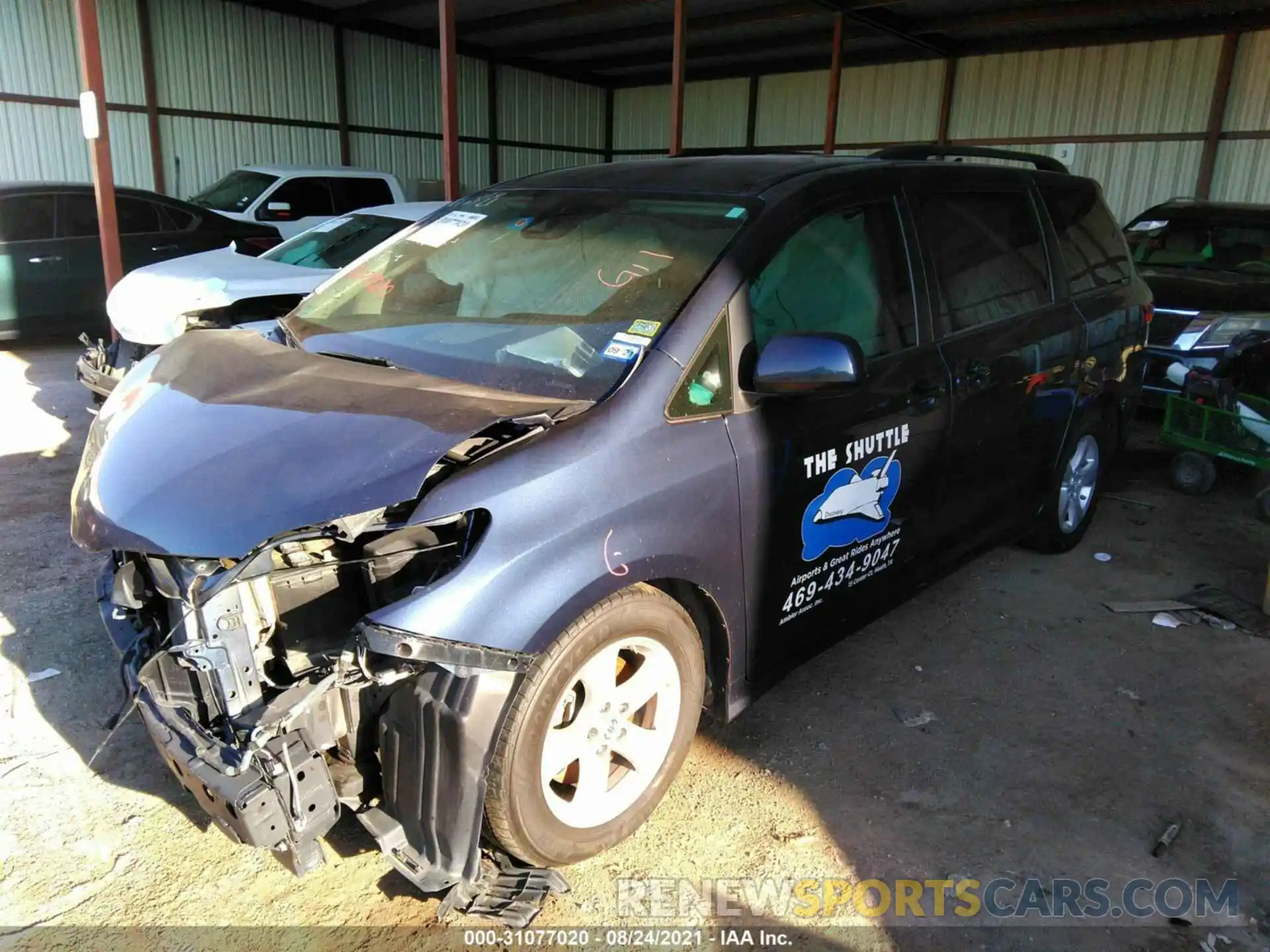 2 Photograph of a damaged car 5TDKZ3DC2LS044524 TOYOTA SIENNA 2020