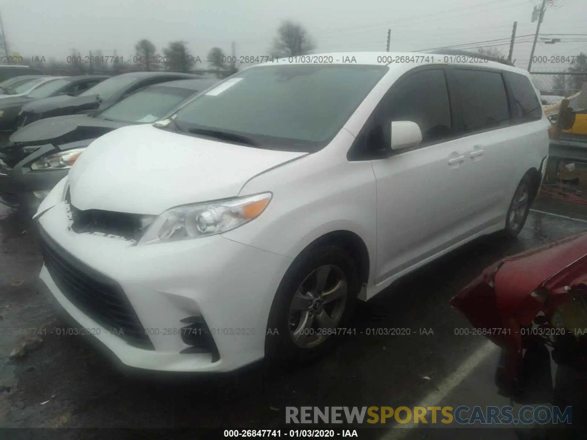 2 Photograph of a damaged car 5TDKZ3DC2LS045477 TOYOTA SIENNA 2020