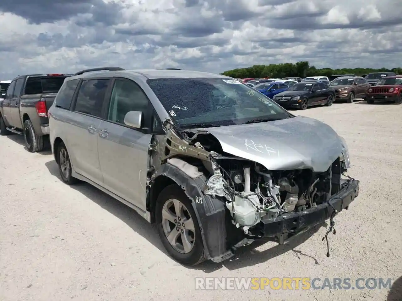 1 Photograph of a damaged car 5TDKZ3DC2LS050274 TOYOTA SIENNA 2020