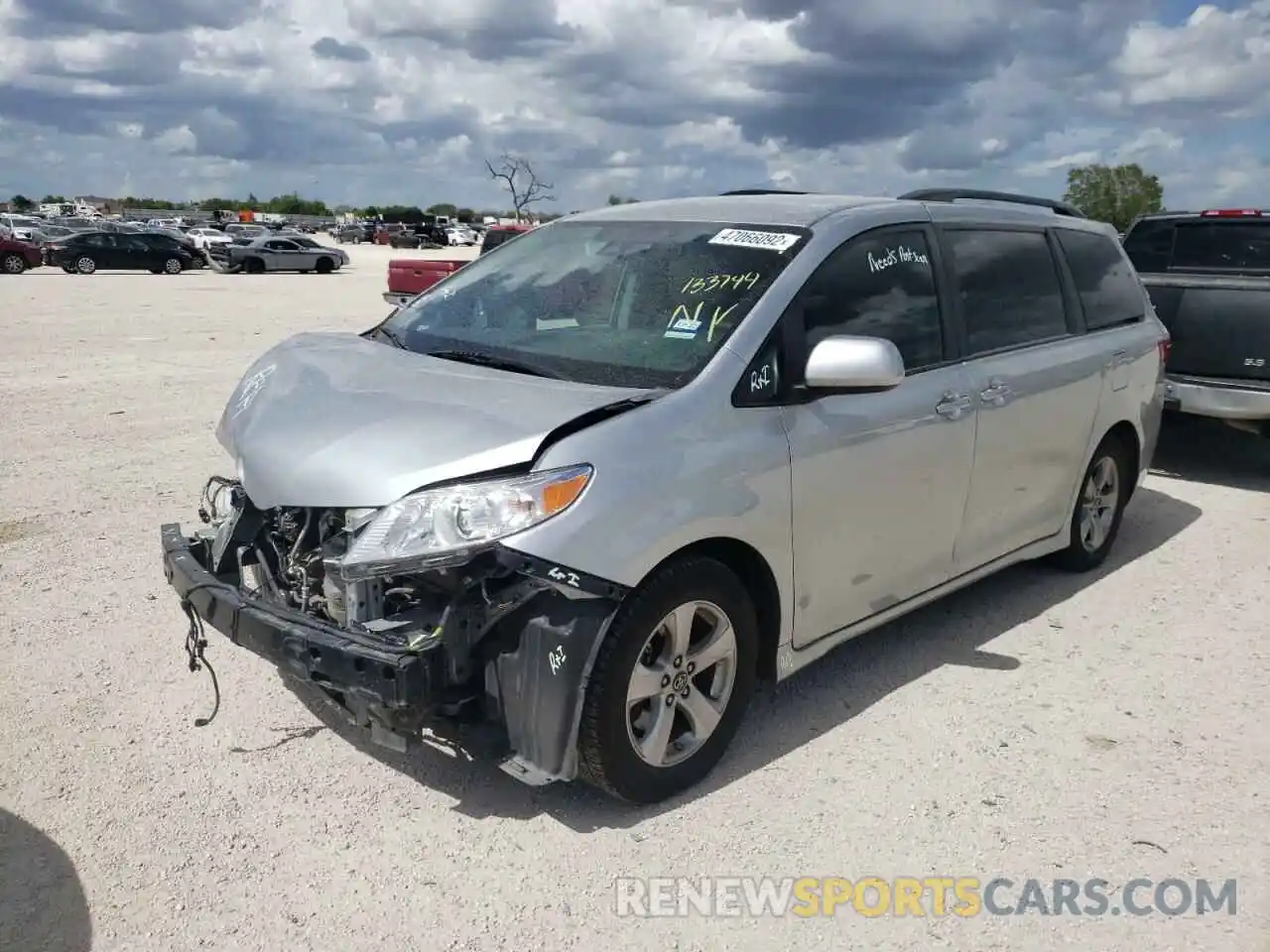 2 Photograph of a damaged car 5TDKZ3DC2LS050274 TOYOTA SIENNA 2020